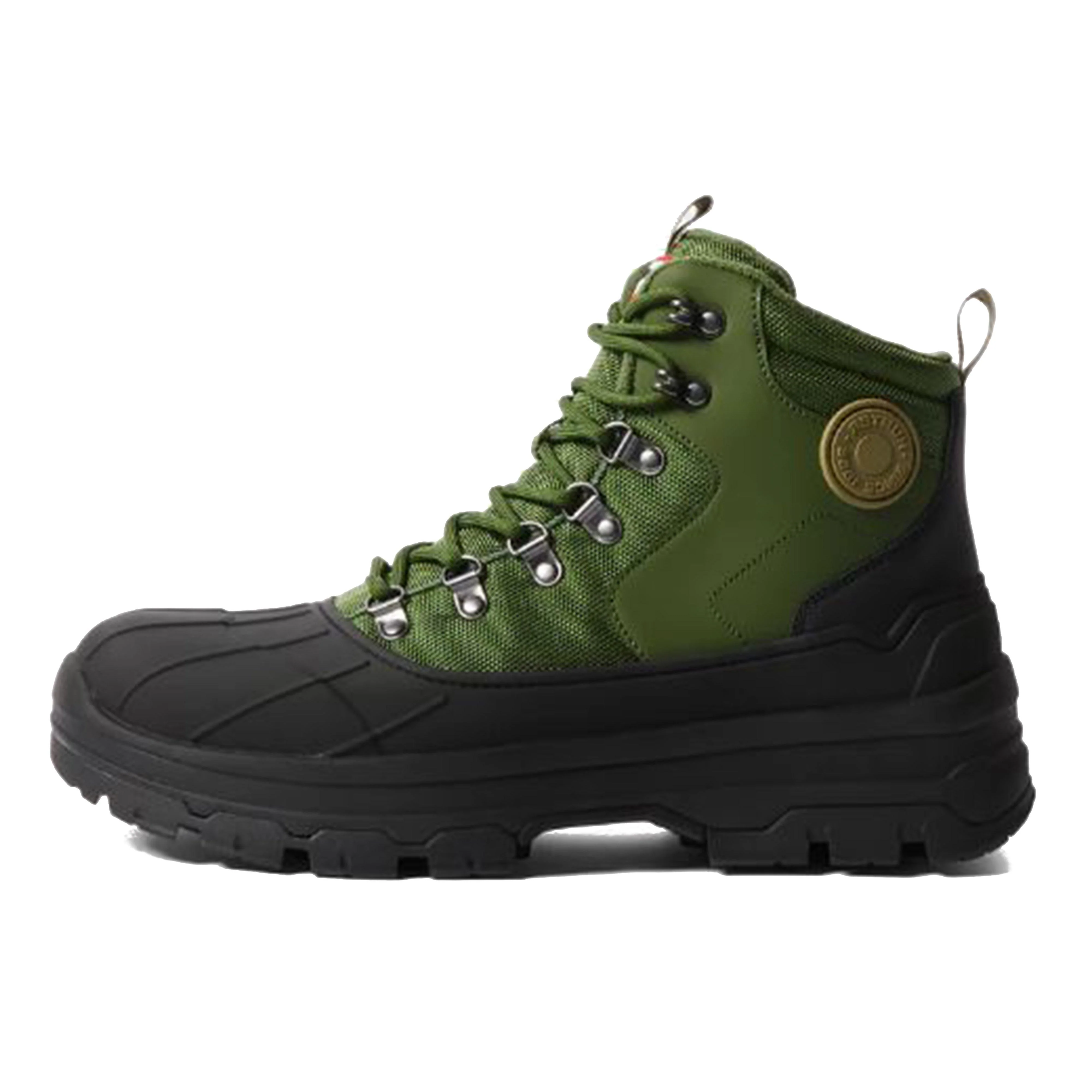 Mens Explorer Duck Boots Black/Green - Image 5