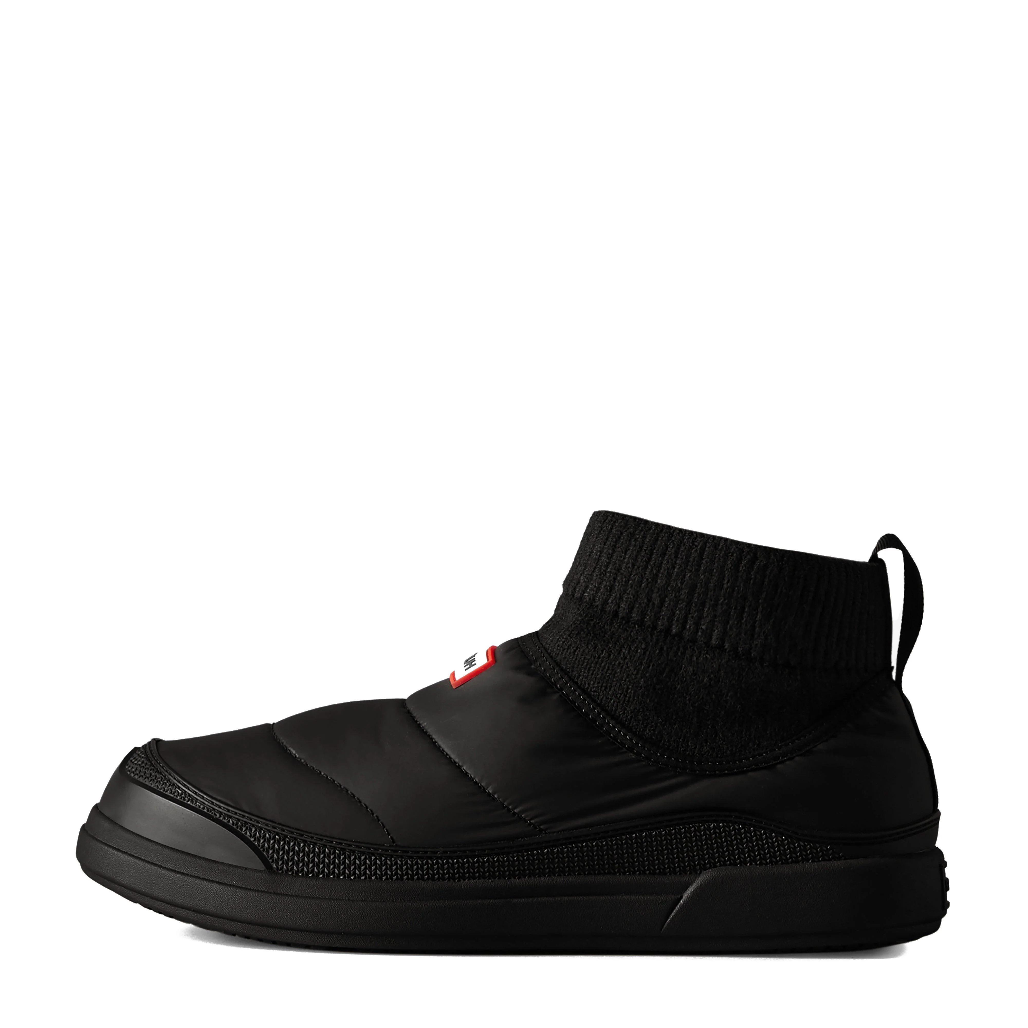 Mens In/Out Puffer Knit Boots Black - Image 2