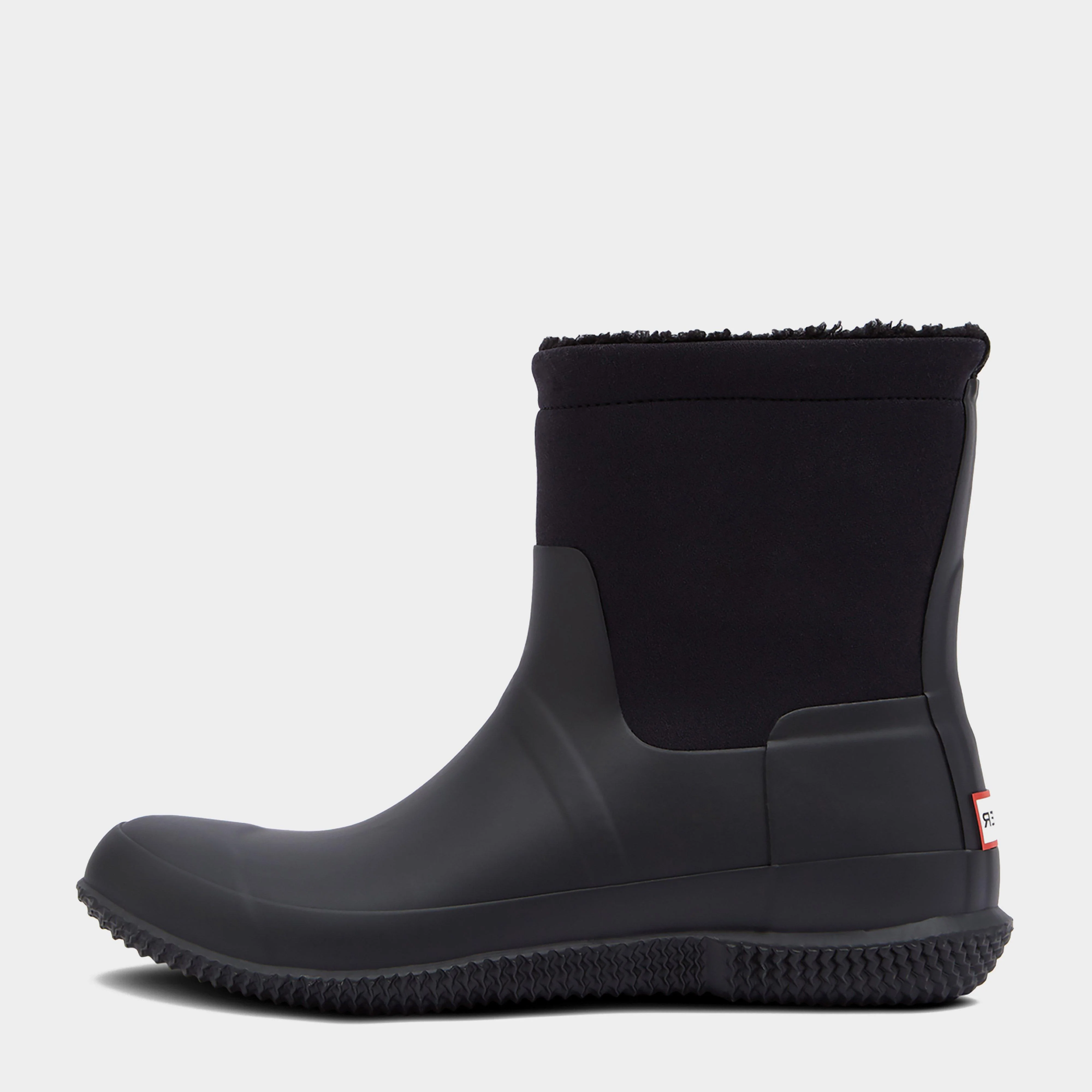Mens Original Insulated Roll Top Sherpa Boots Black