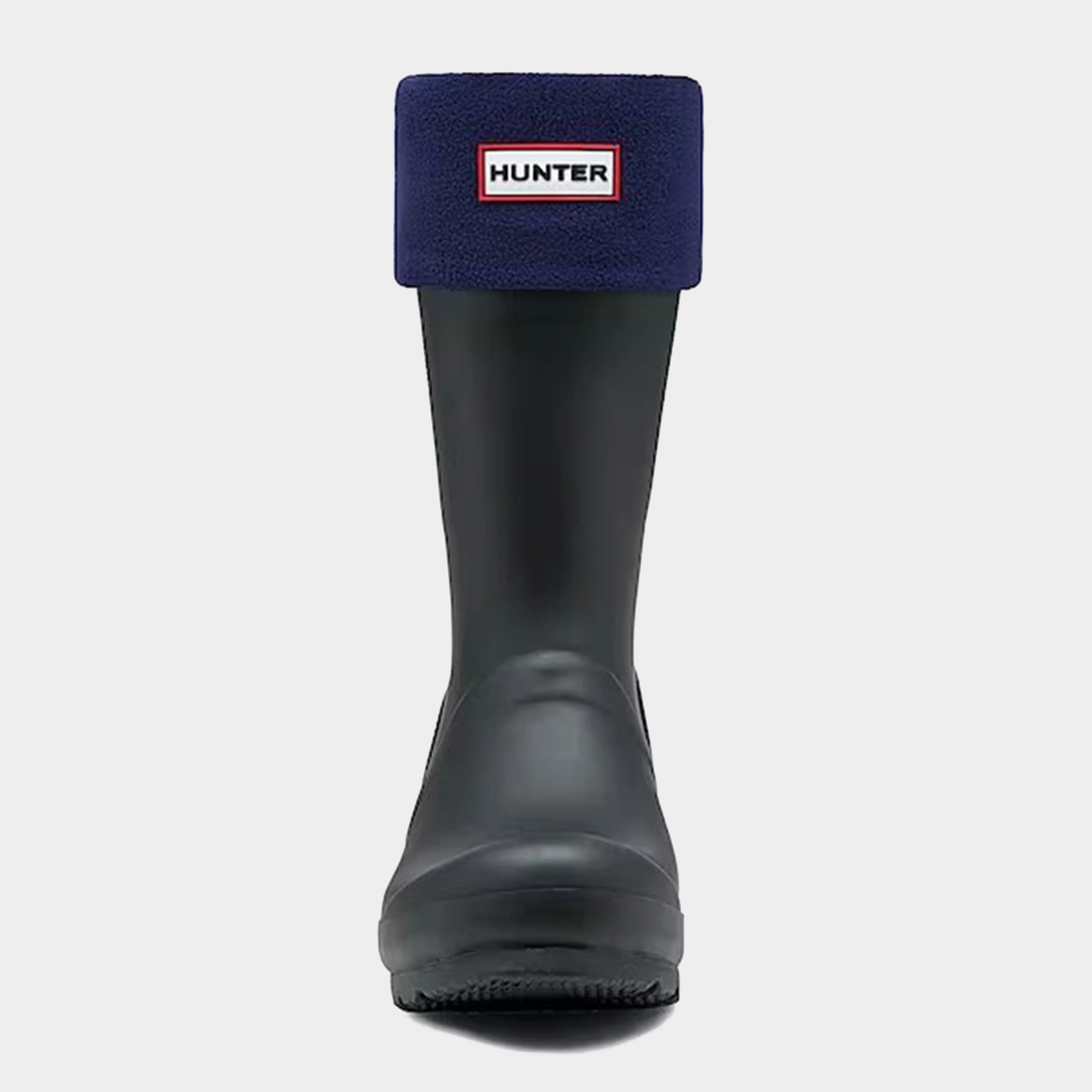 Recycled Fleece Short Boot Socks Navy - Image 2