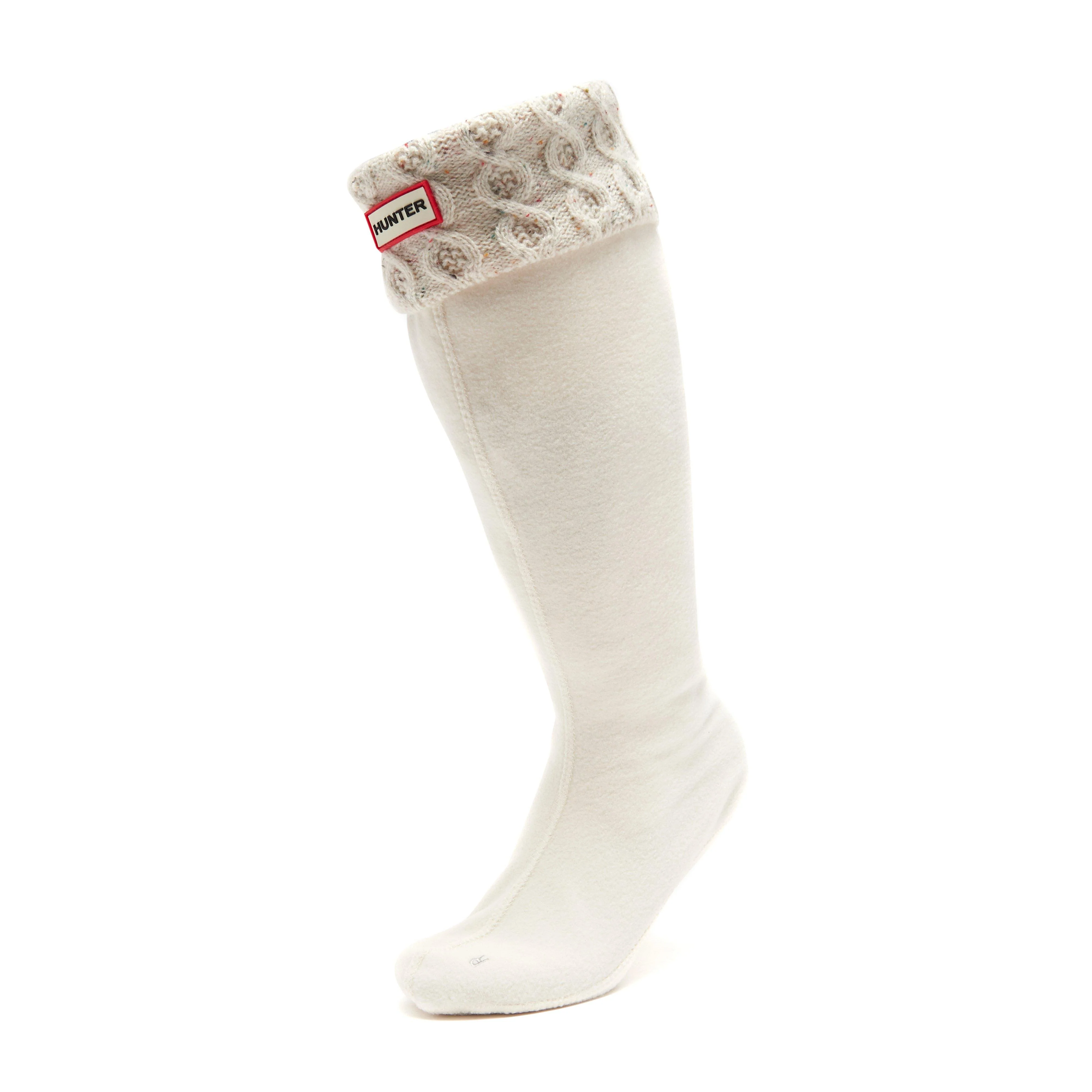 Recycled Twist Tall Boot Socks White - Image 6