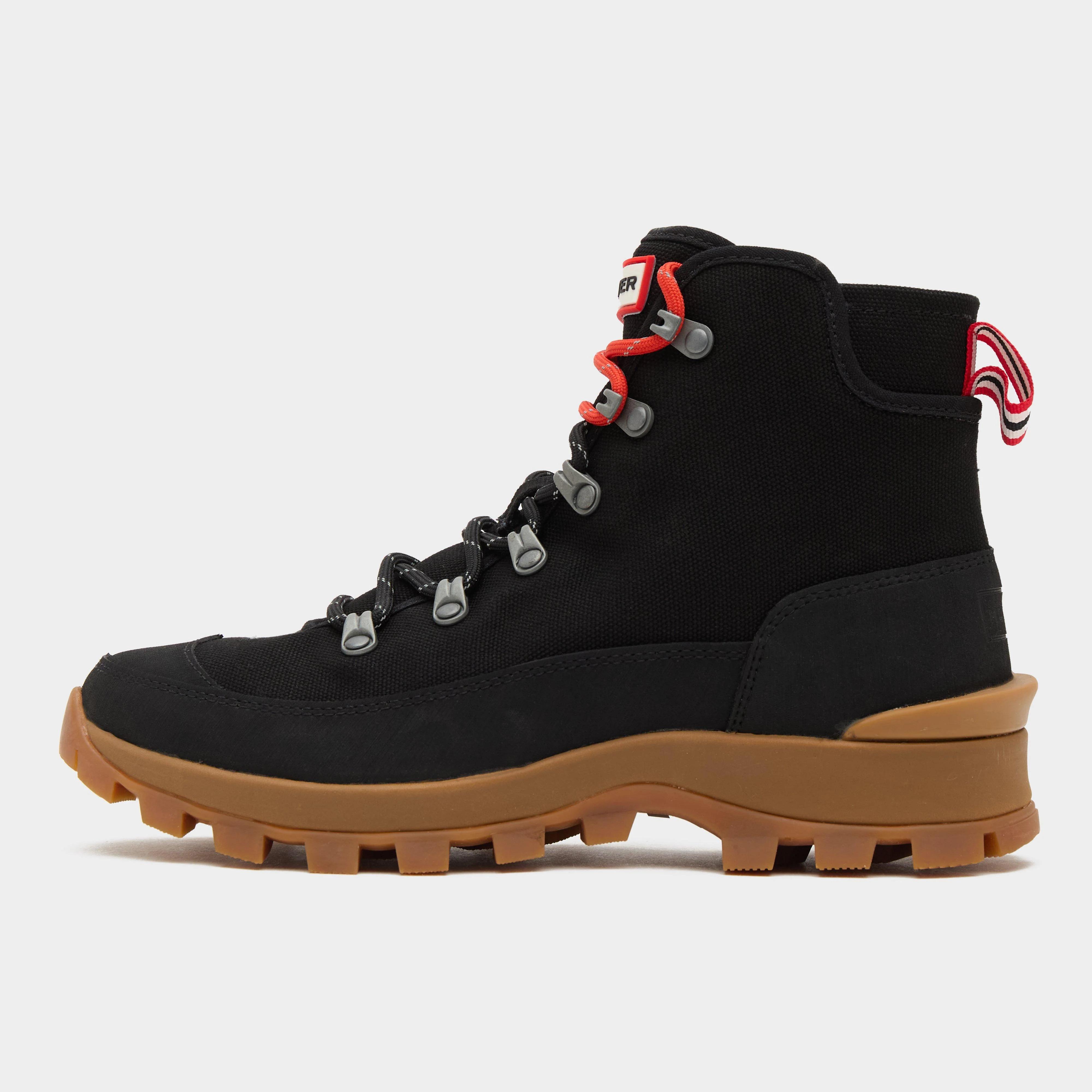 Womens Canvas Desert Commando Boots Black