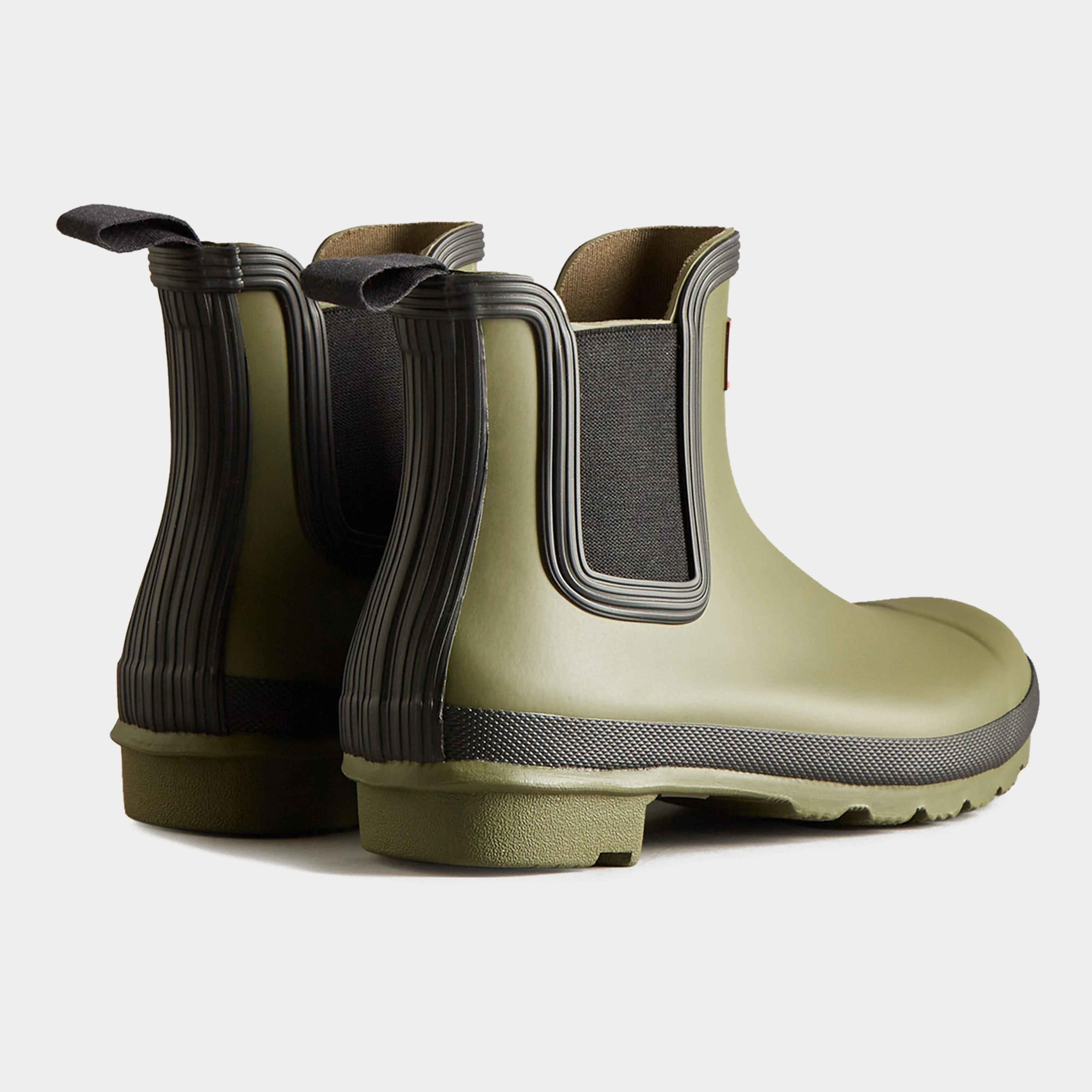 Womens Original Chelsea Boots Olive/Black - Image 3