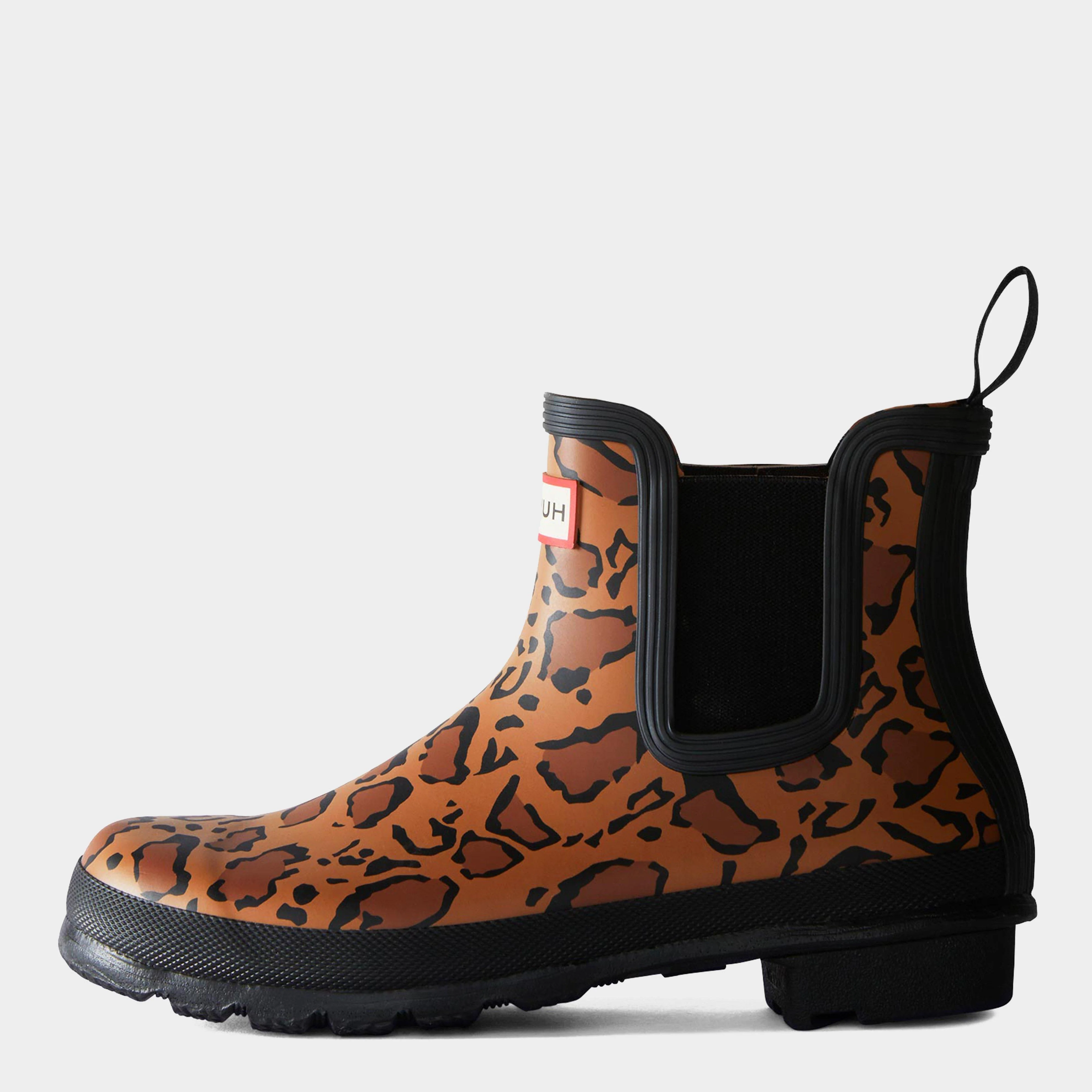 Womens Original Leopard Print Chelsea Boots Rich Tan/Saddle/Black