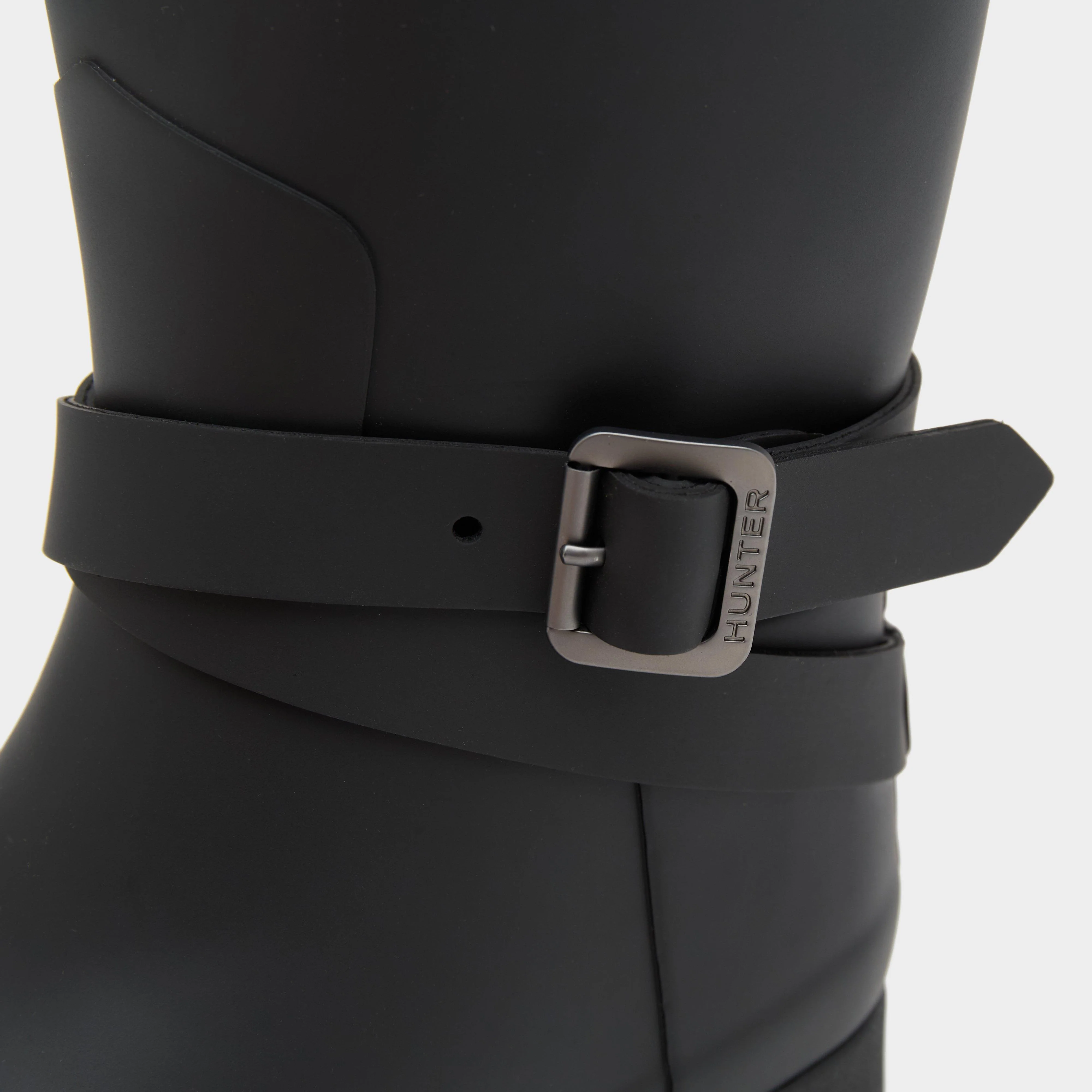 Womens Original Refined Adjustable Tall Wellington Boots Black - Image 6