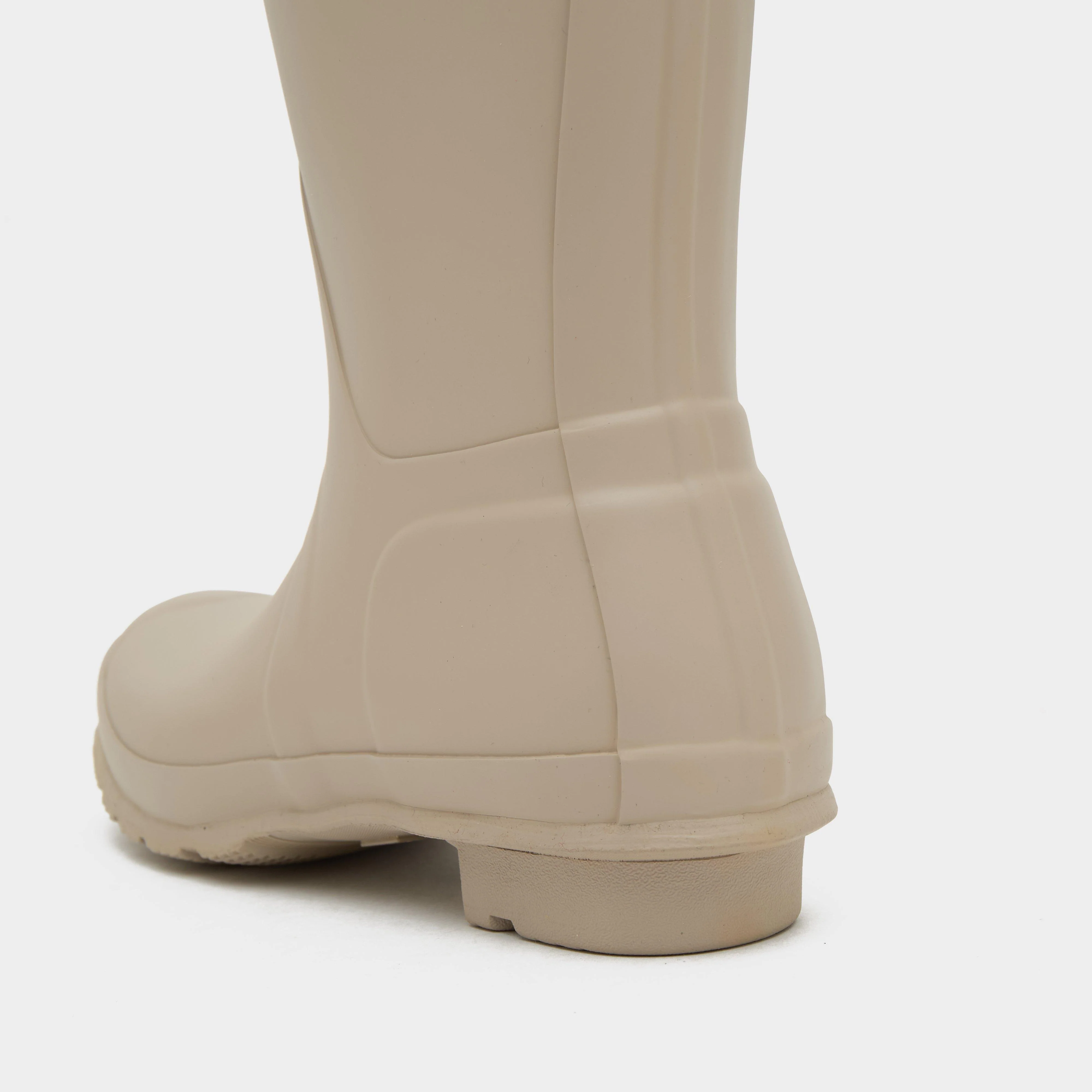 Womens Original Short Gloss Wellington Boots Skimming Stone - Image 6