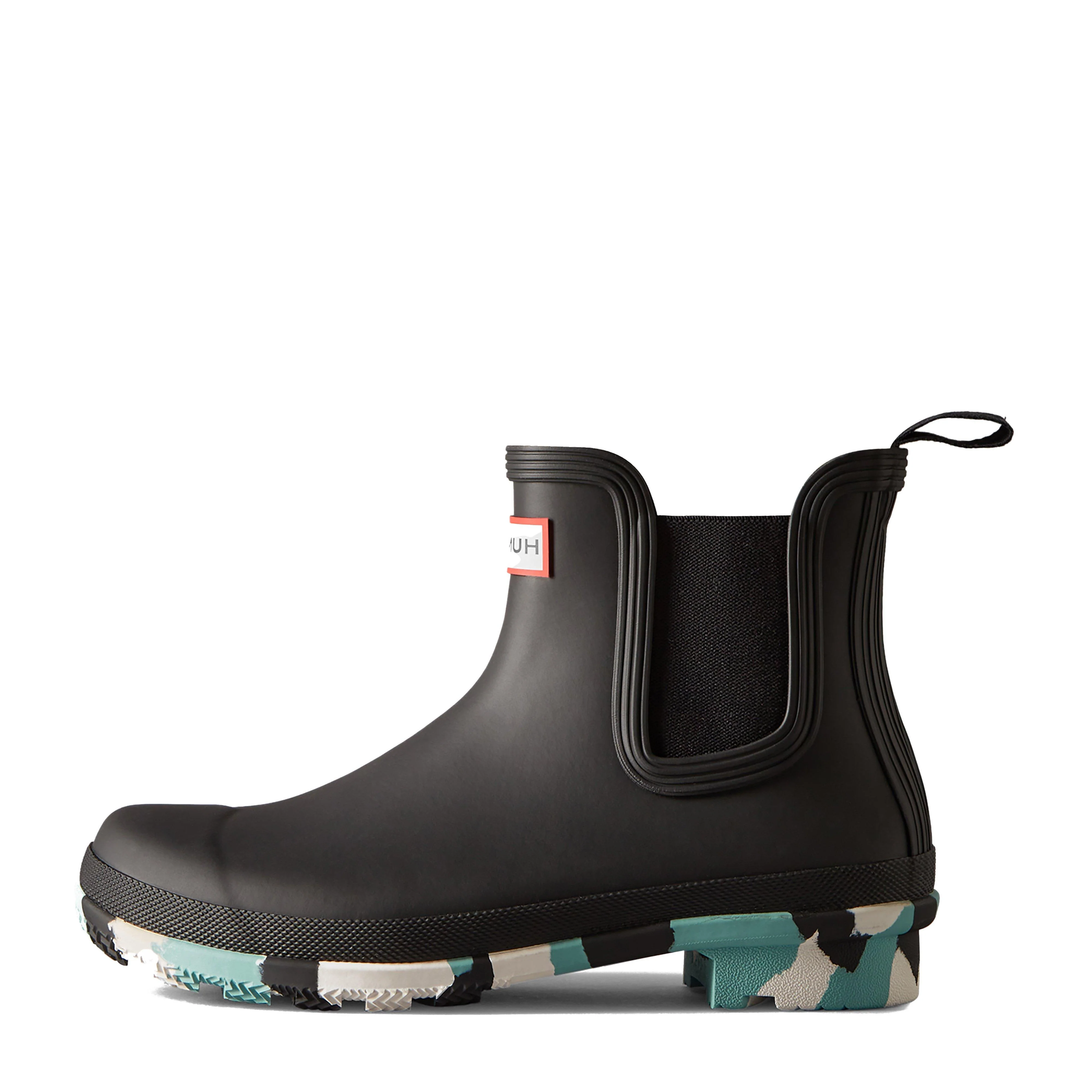 Womens Original Splash Sole Chelsea Boots Black/Blue/White - Image 2