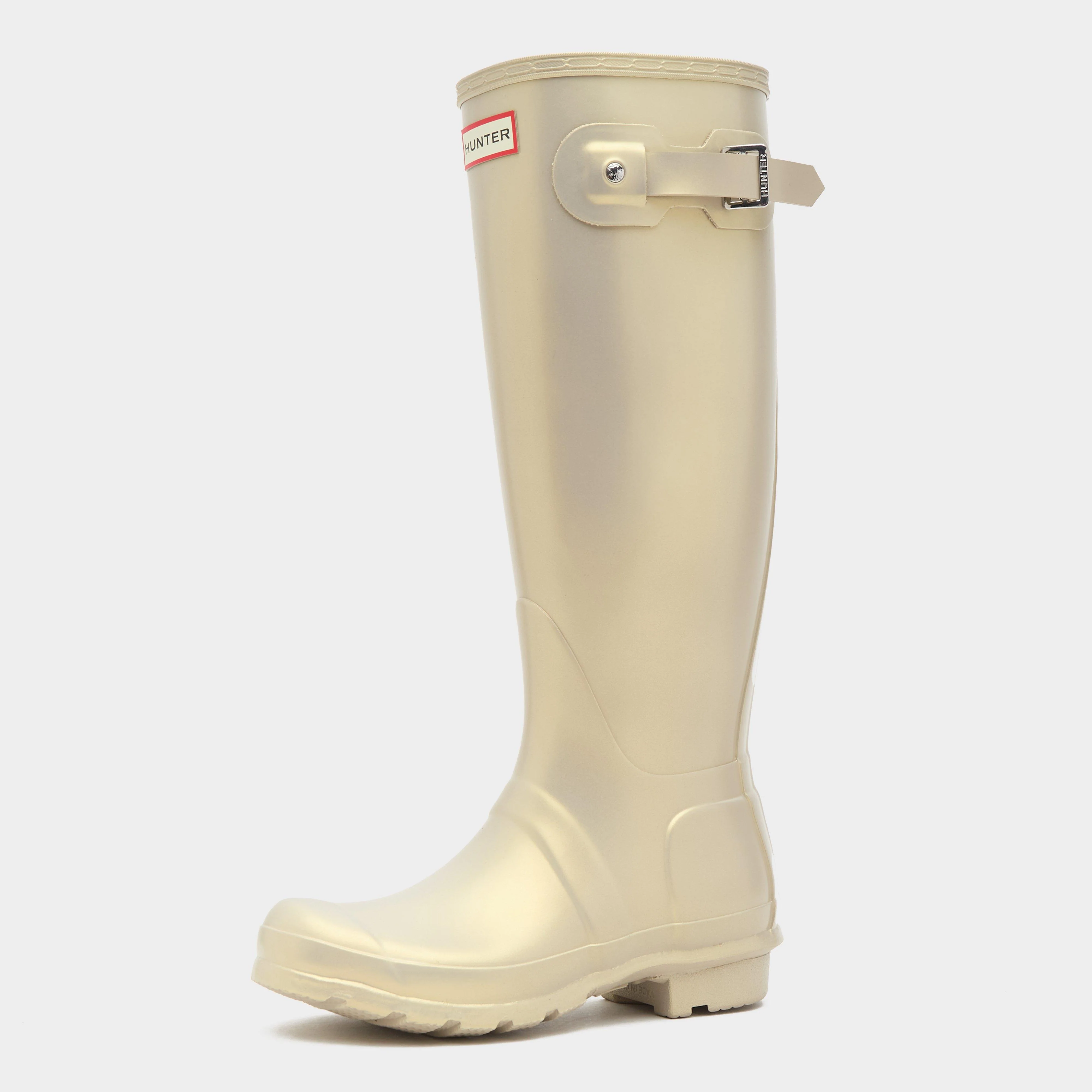 Womens Original Tall Nebula Wellington Boots Metallic Gold - Image 3