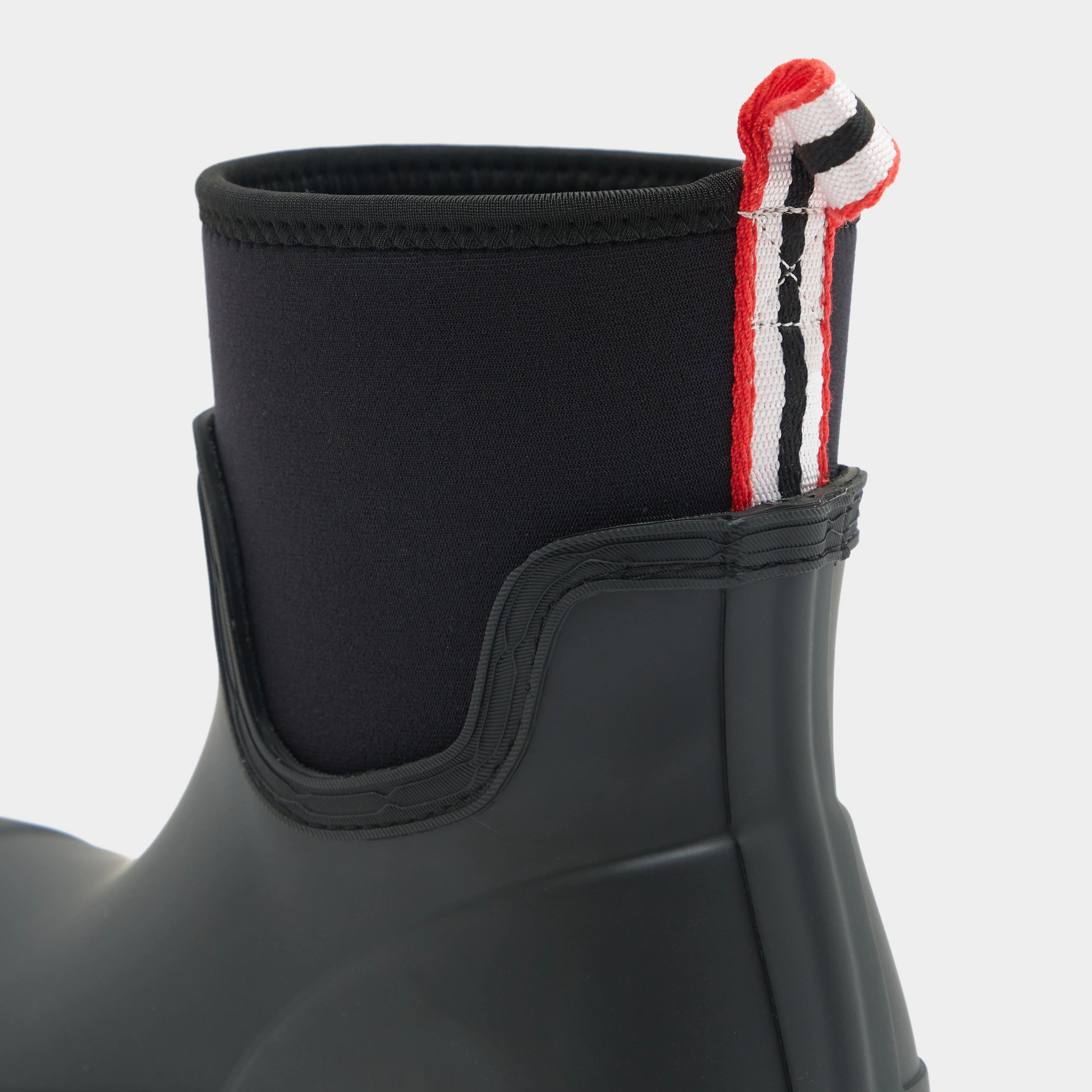 Womens Play Short Neoprene Wellington Boots Black - Image 6