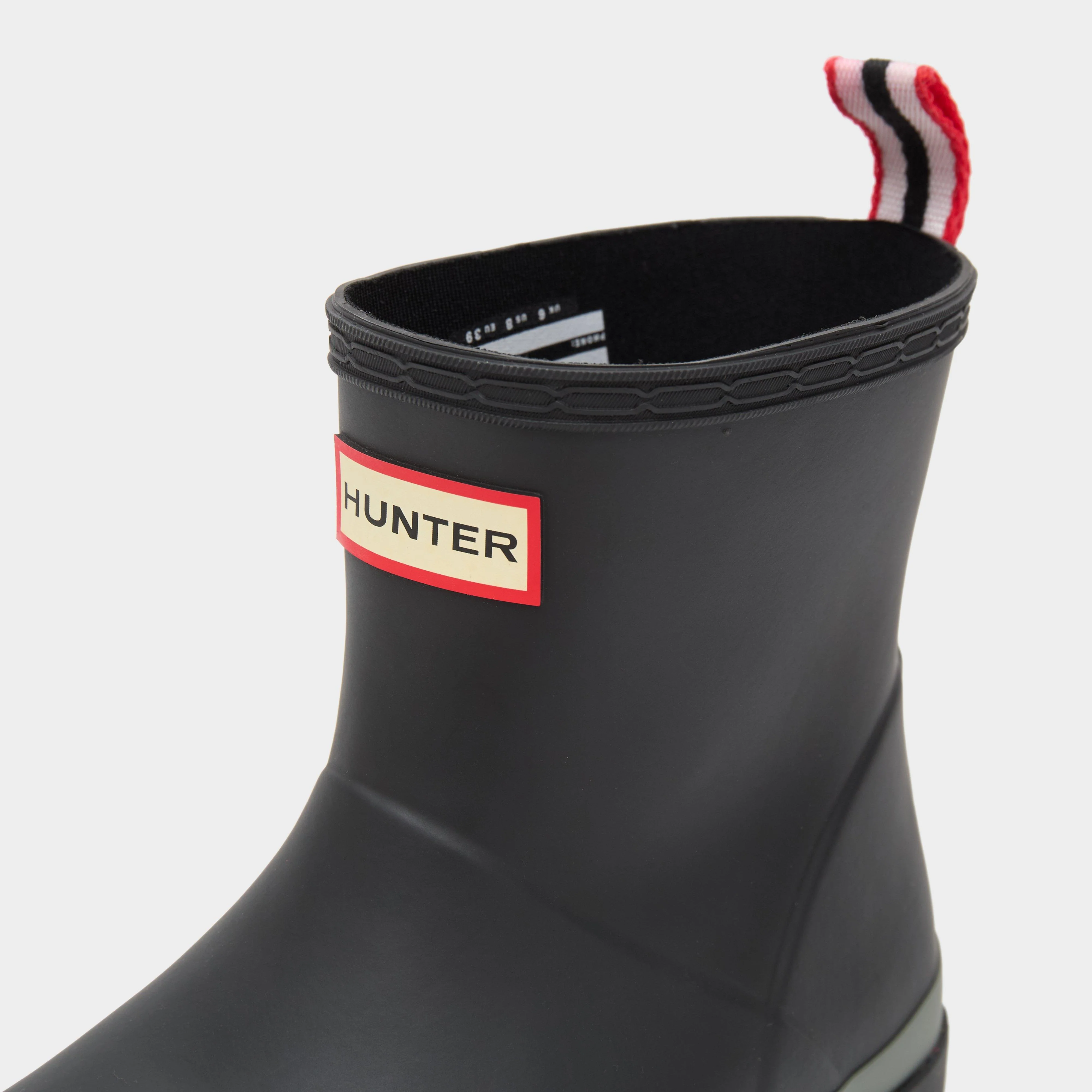 Womens Play Short Speckle Sole Wellington Boots Black/Steall/Spurrey - Image 5