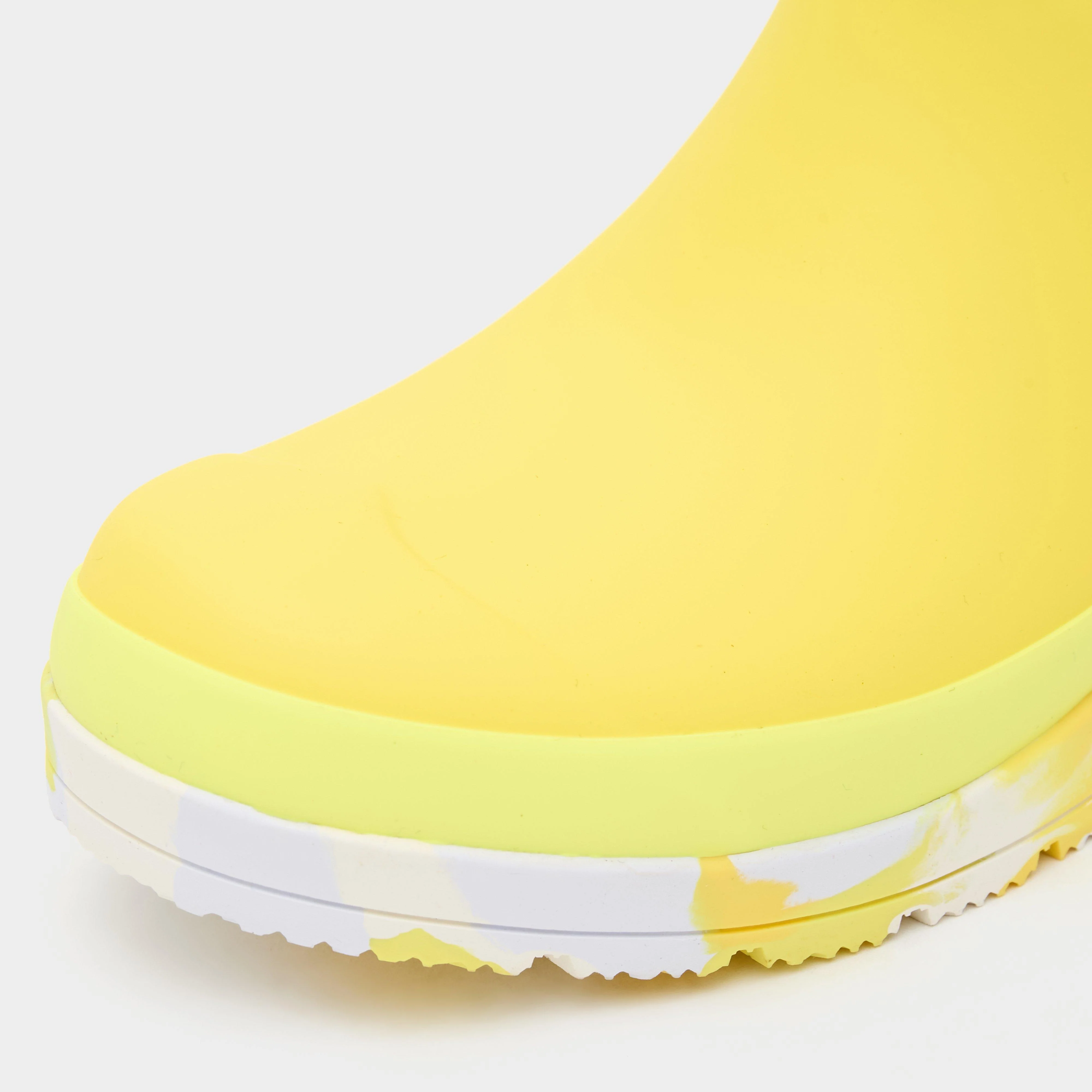 Womens Play Short Splash Sole Rain Wellington Boots Zesty Yellow - Image 4
