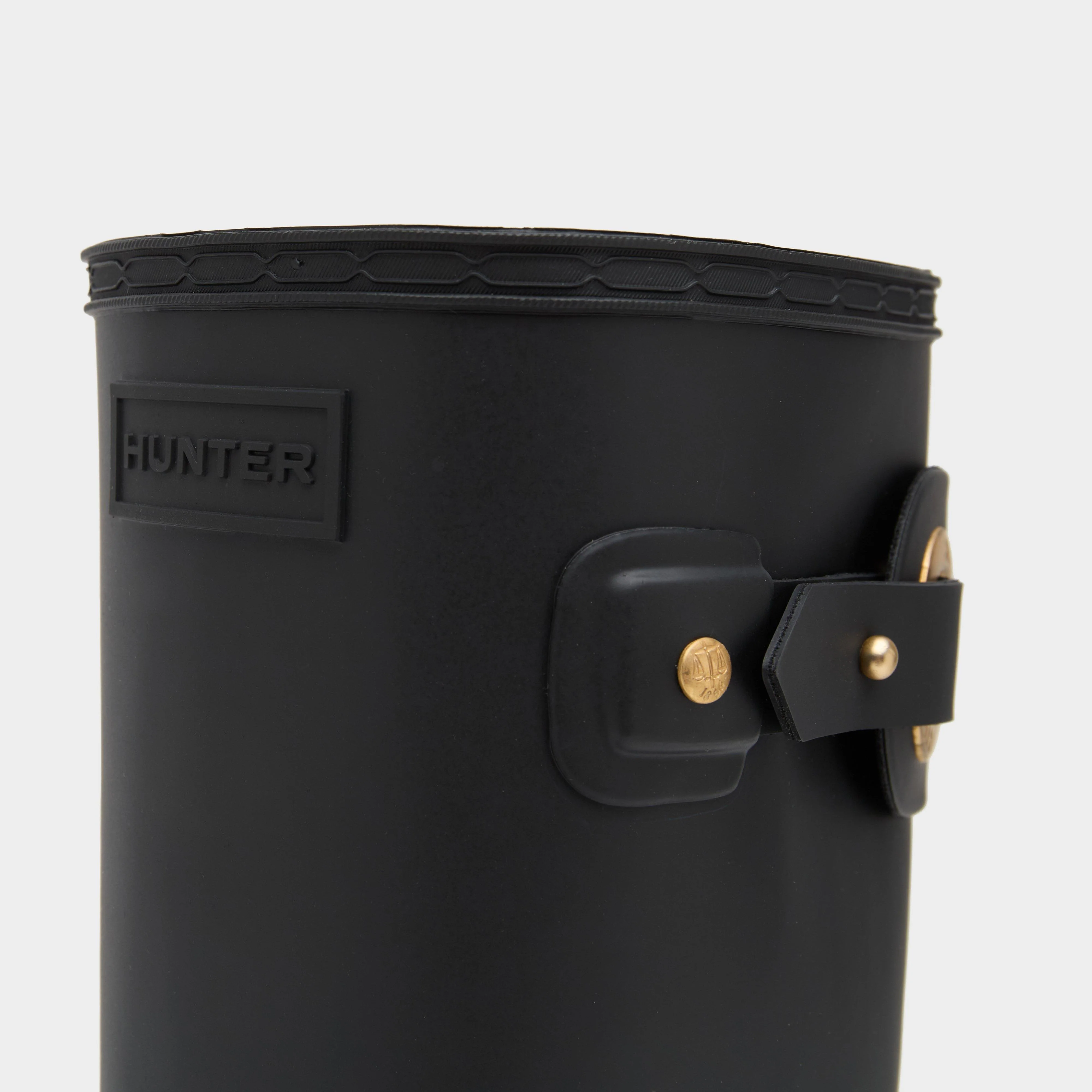 Womens Refined Tall Eyelet Buckle Wellington Boots - Image 4