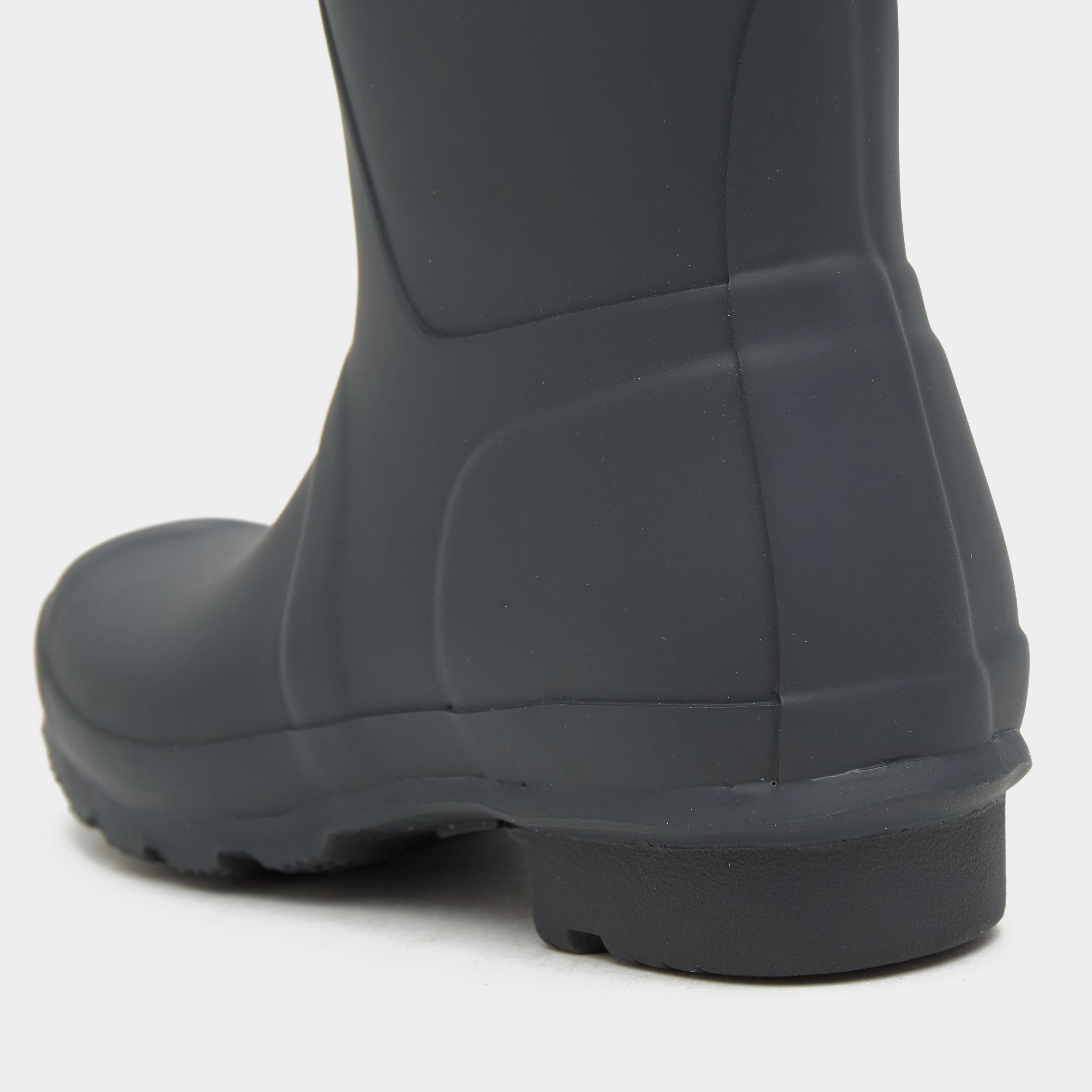 Womens Short Back Adjustable Wellington Boots Black - Image 6