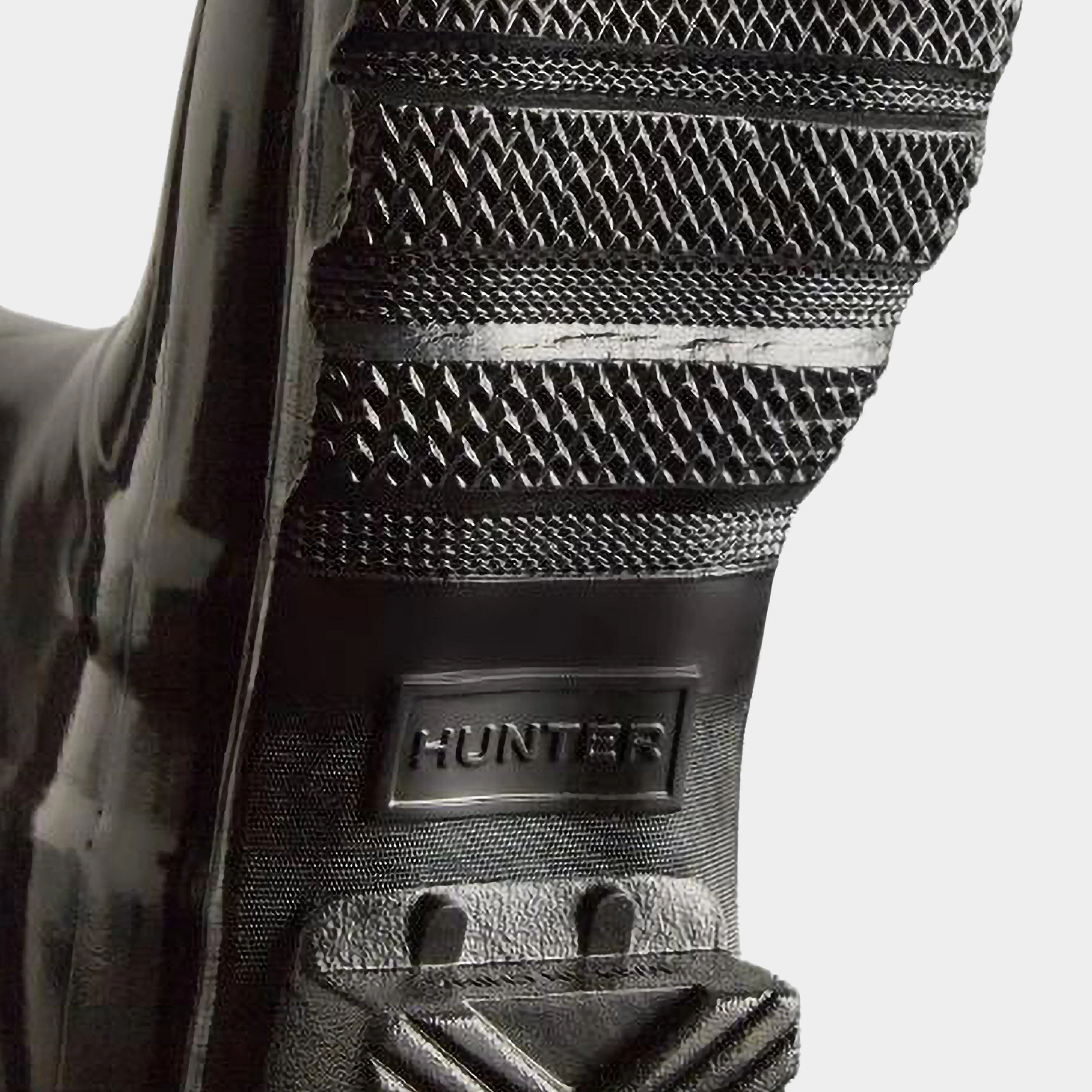 Womens Short Back Adjustable Wellington Boots Black - Image 4