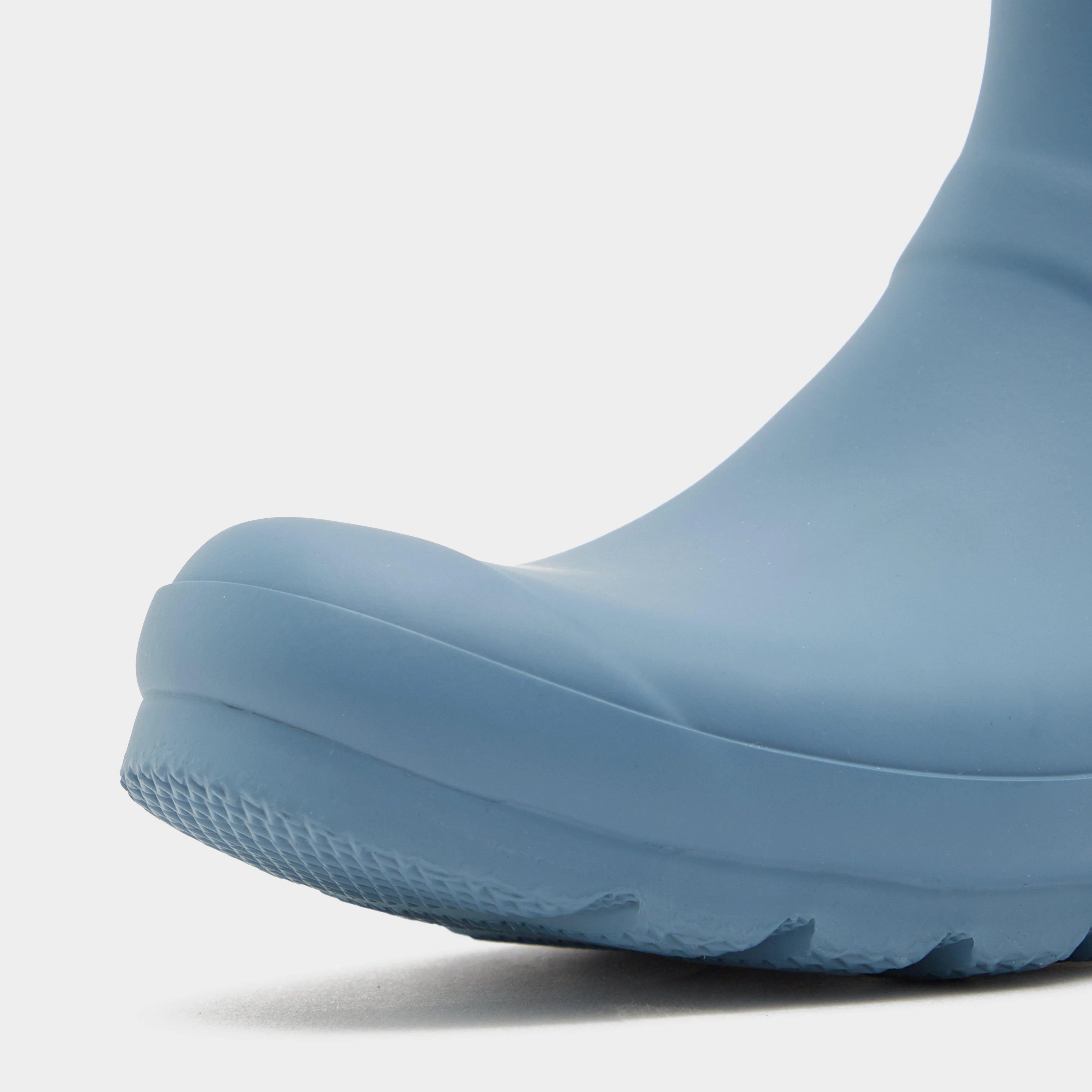 Womens Short Back Adjustable Wellington Boots Blue - Image 4