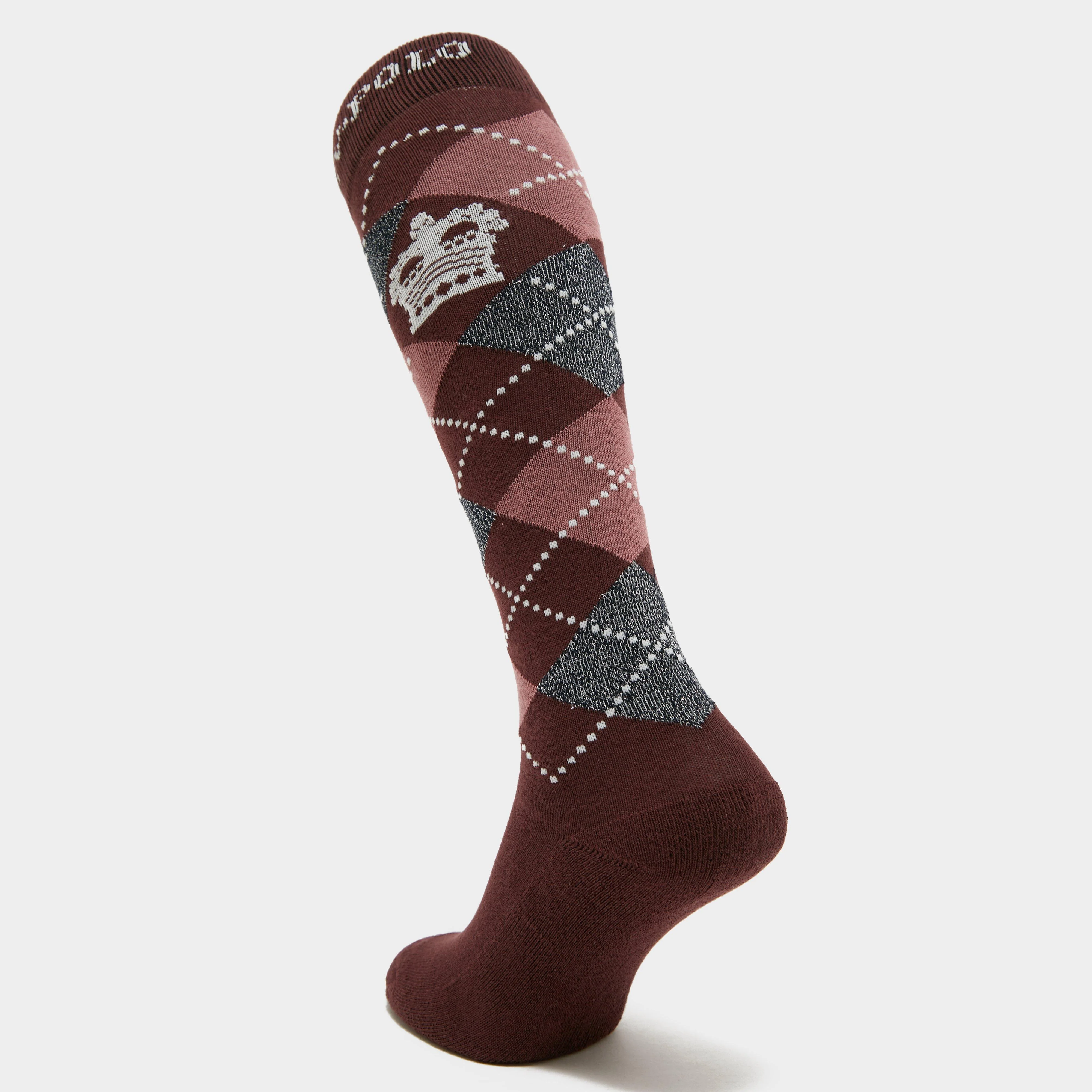 Argyle Socks Maroon - Image 2