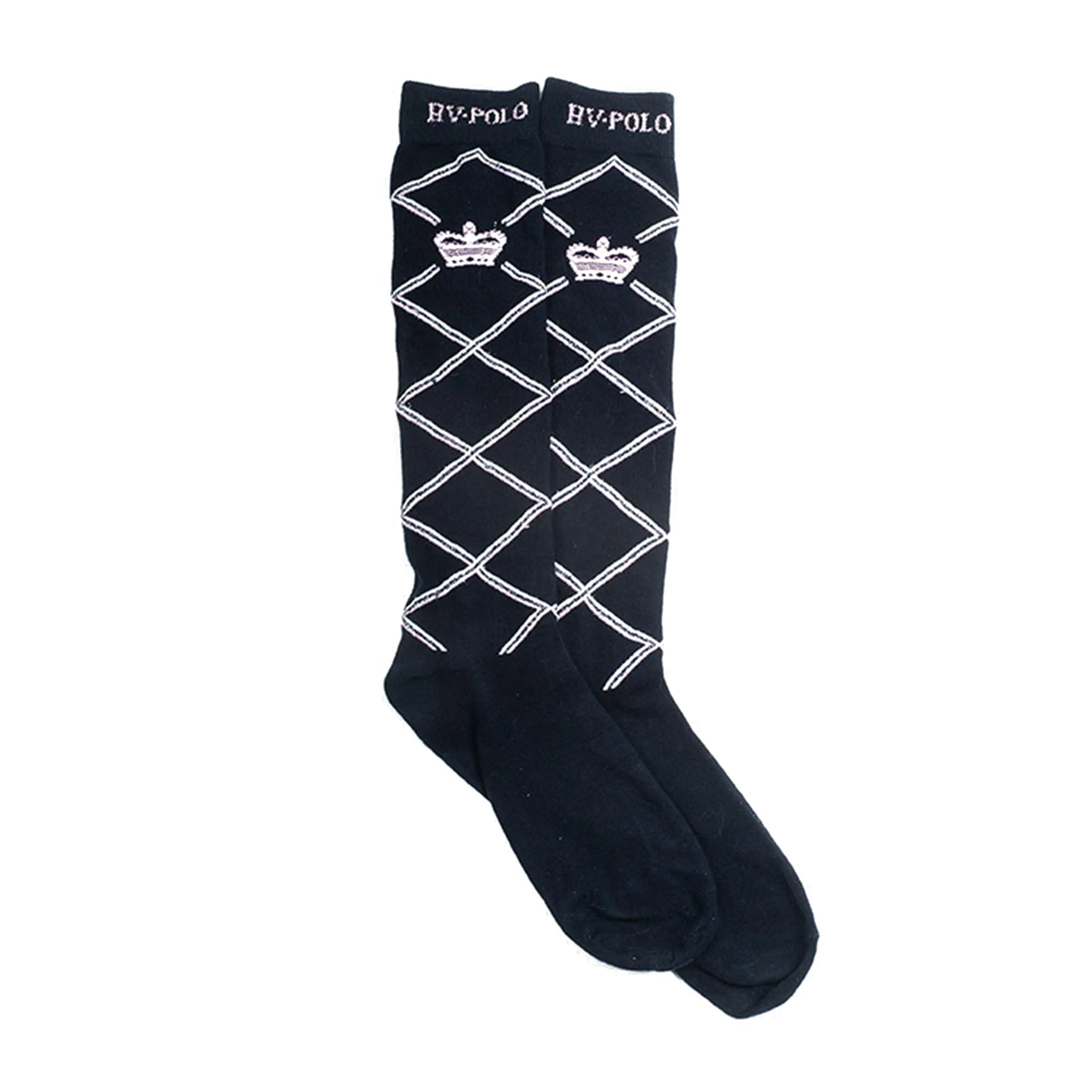 Cecile Intarsia Socks Navy - Image 2