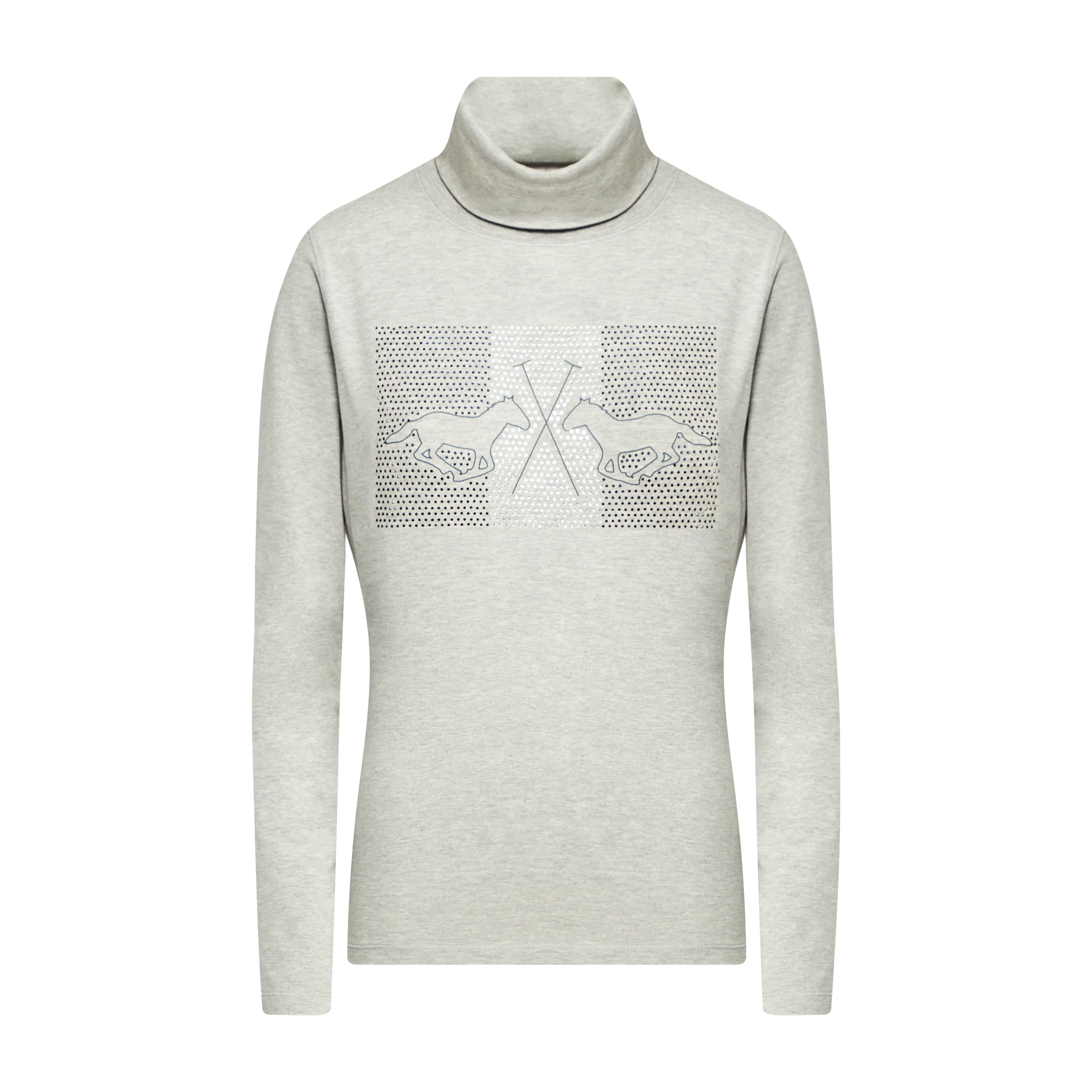 Womens Cecile Long Sleeve Top Grey Heather - Image 5
