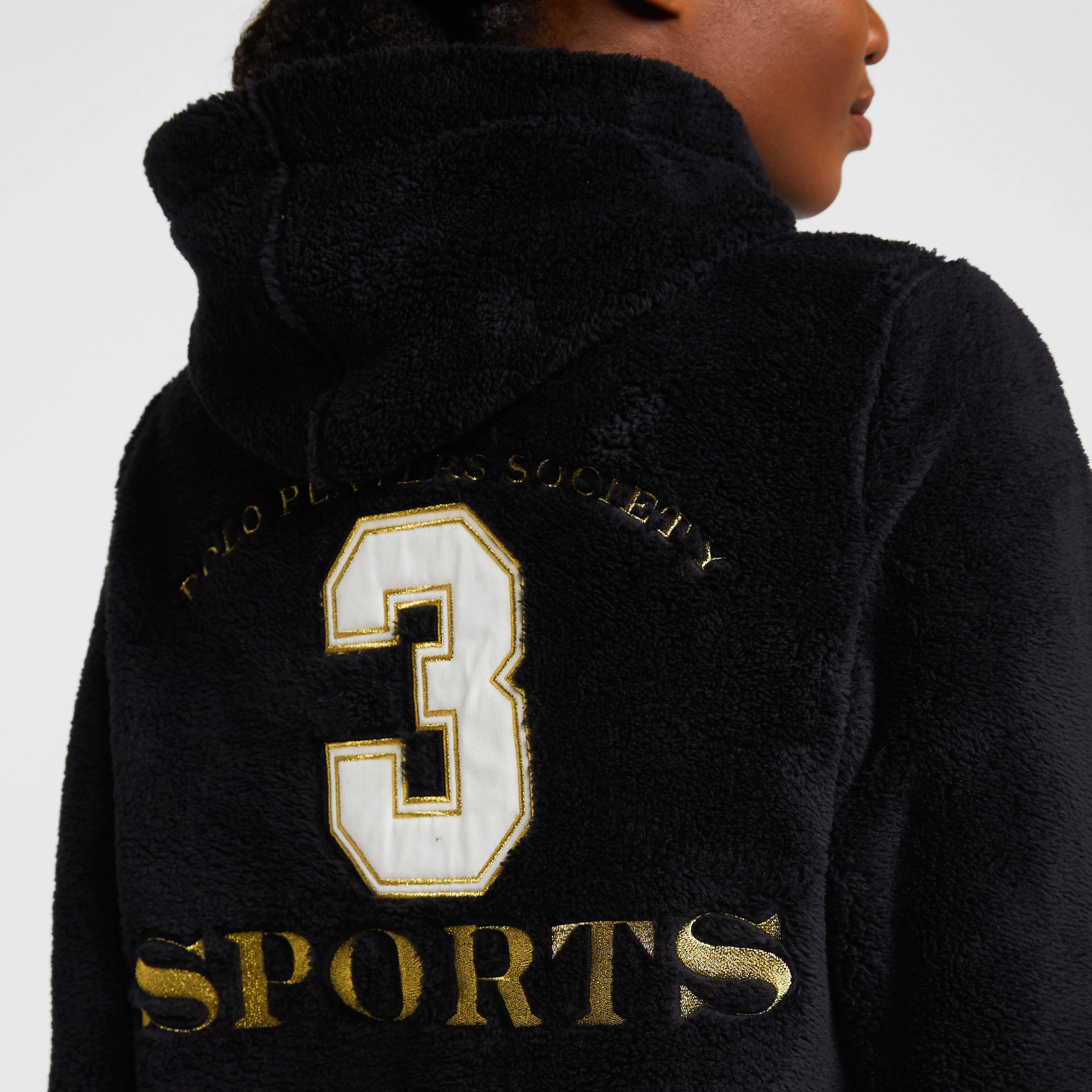 Womens Favouritas 1/2 Zip Hoodie Black - Image 5