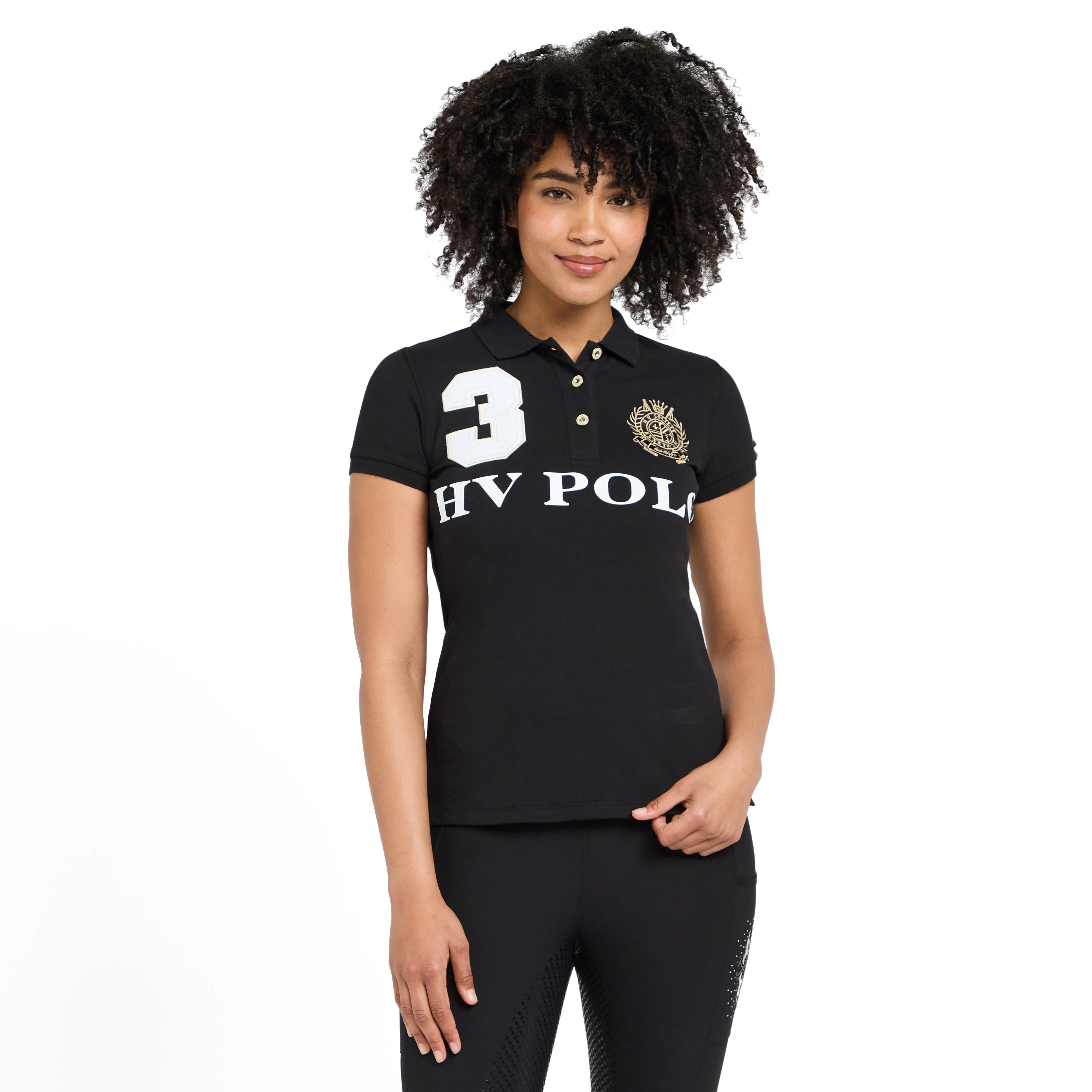 Womens Favouritas EQ Polo Shirt Black - Image 10