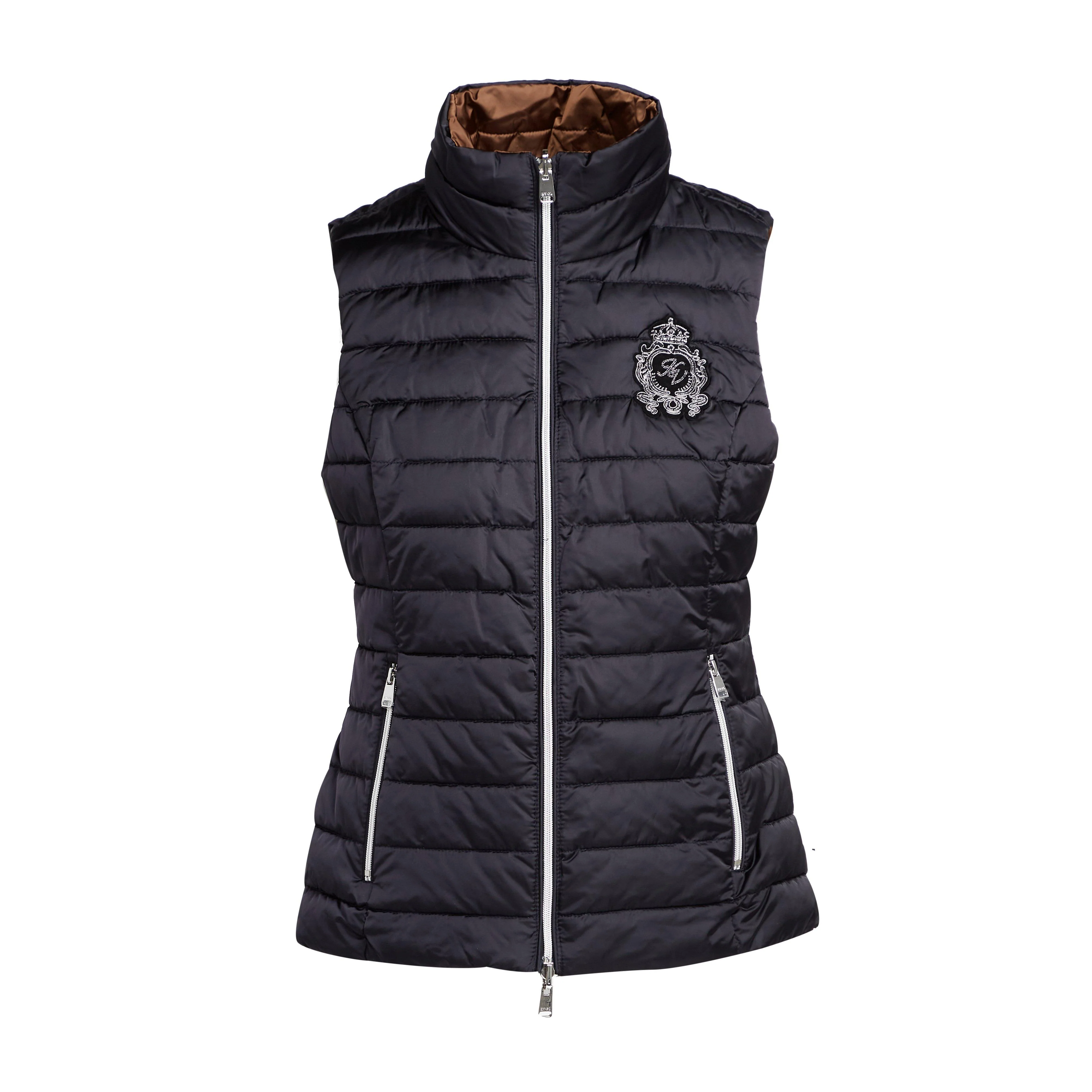 Womens Feline Gilet Navy - Image 7