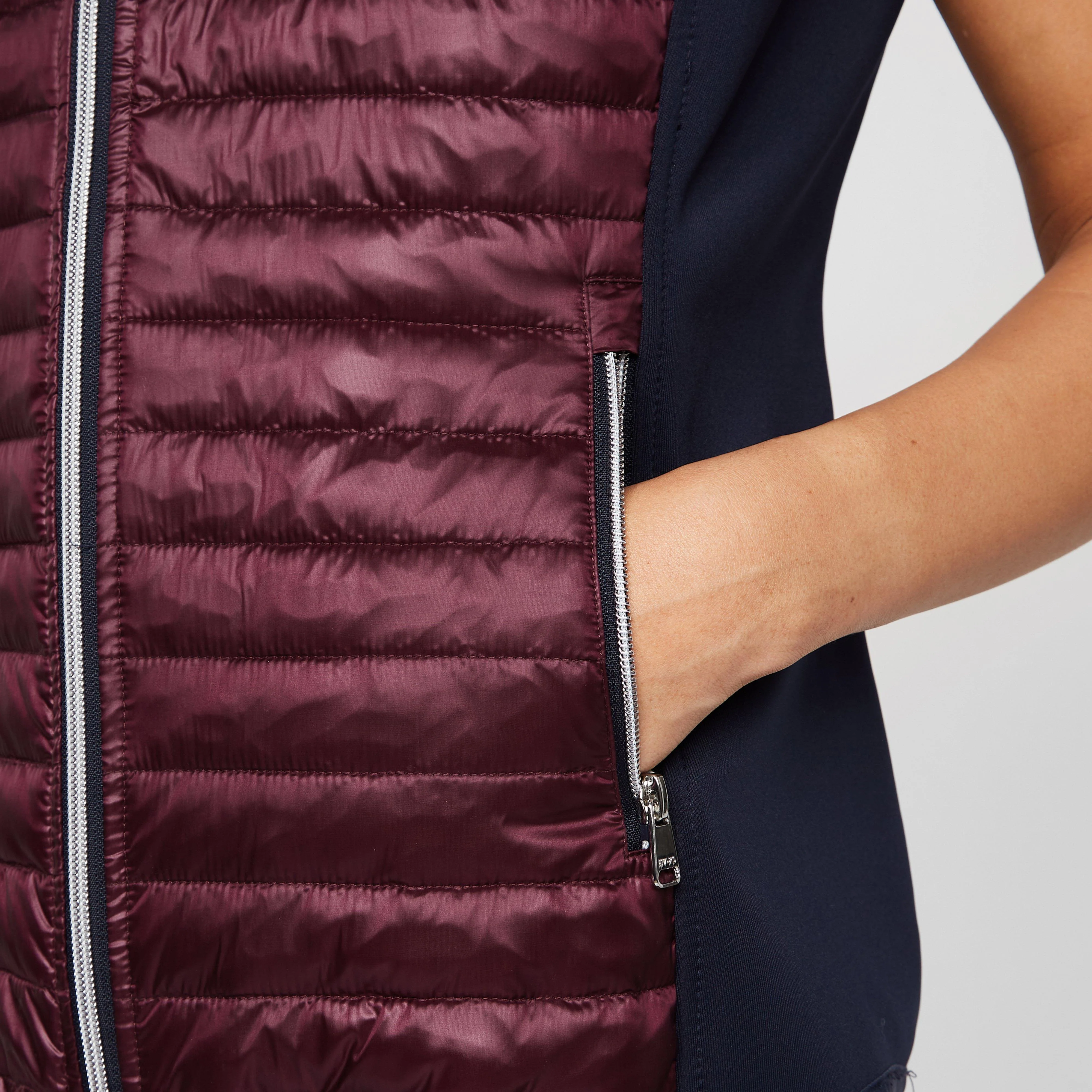 Womens Laurine Gilet Dark Berry - Image 5