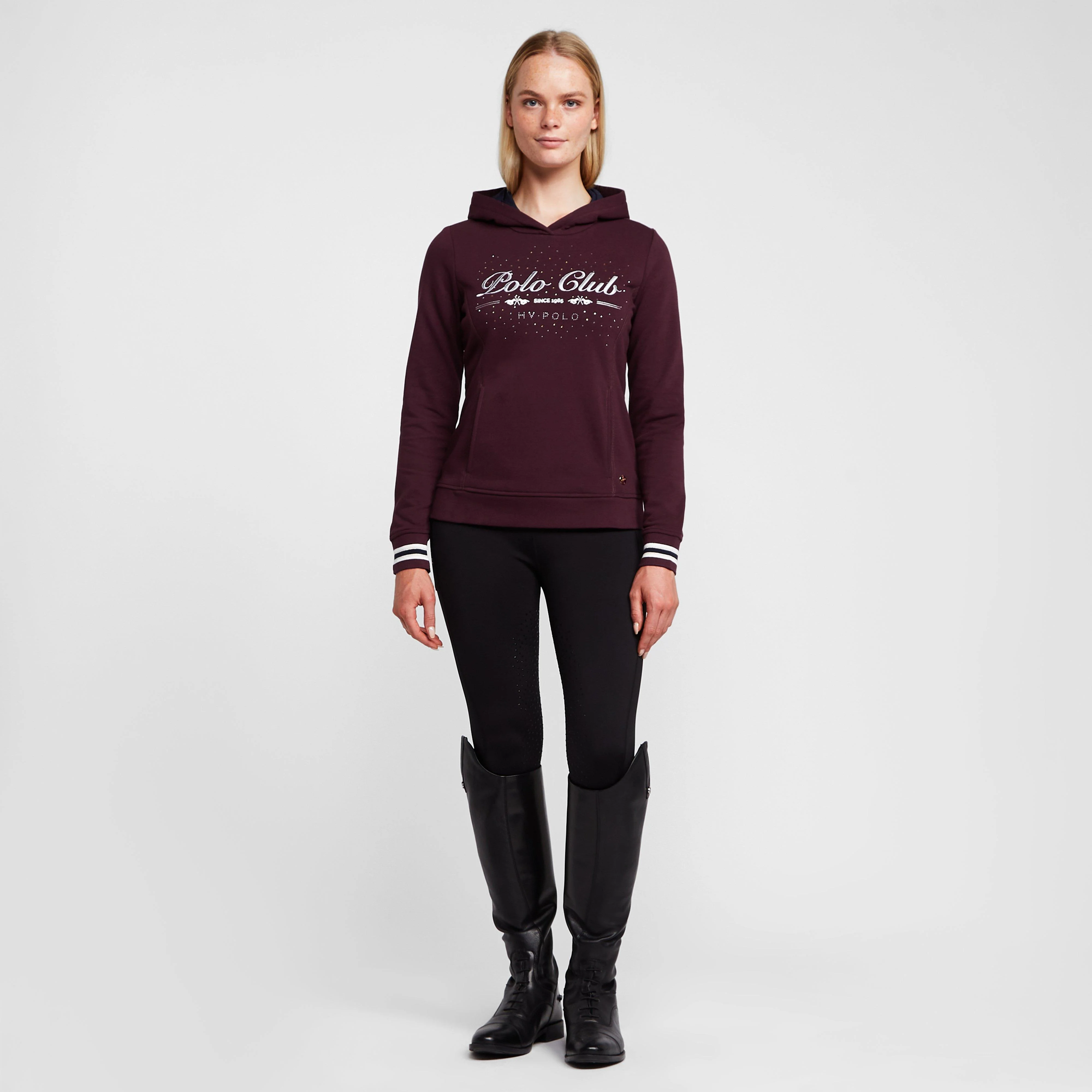Womens Penelope Hoodie Dark Berry - Image 3