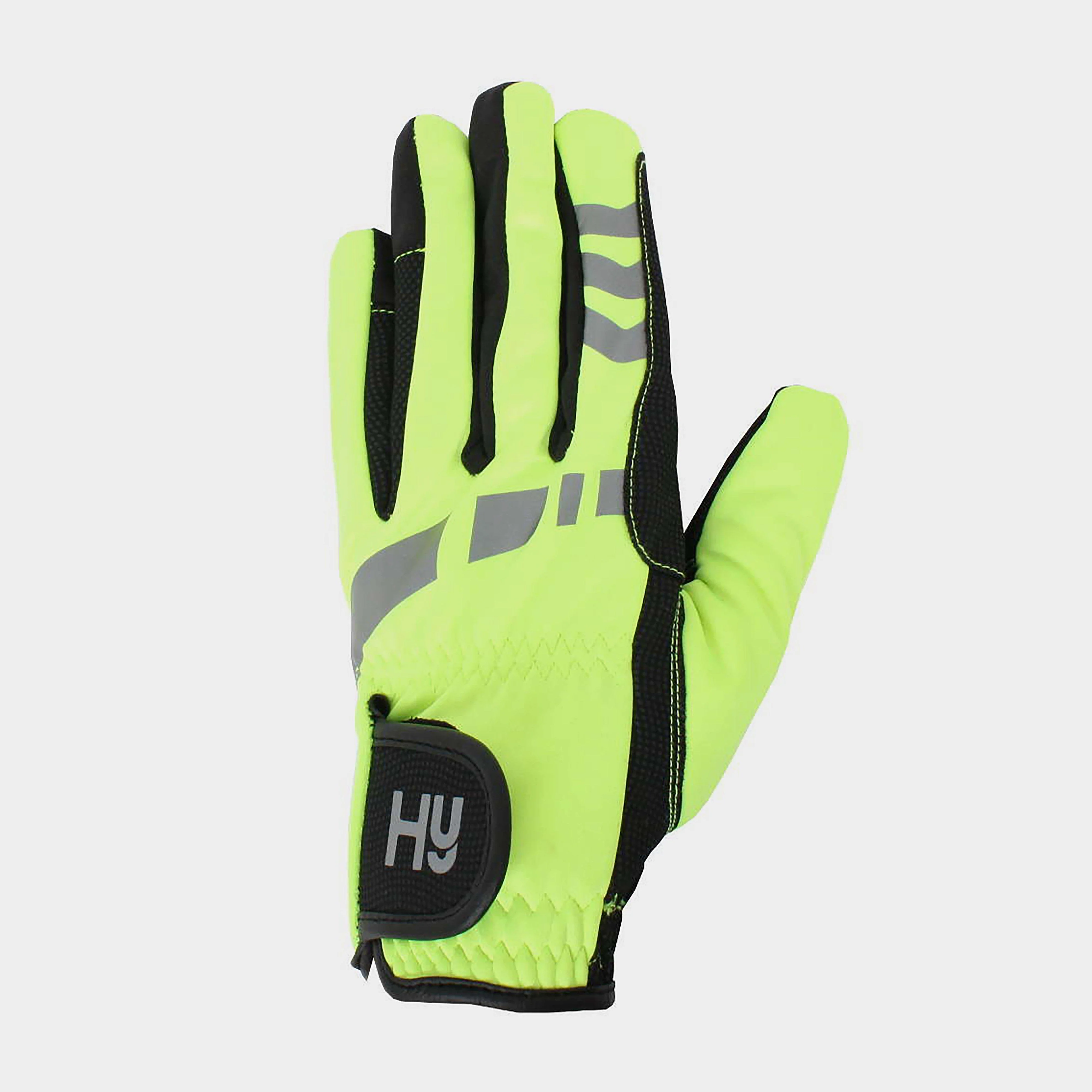 Hy5 Adults Reflective Softshell Gloves Yellow - Image 2