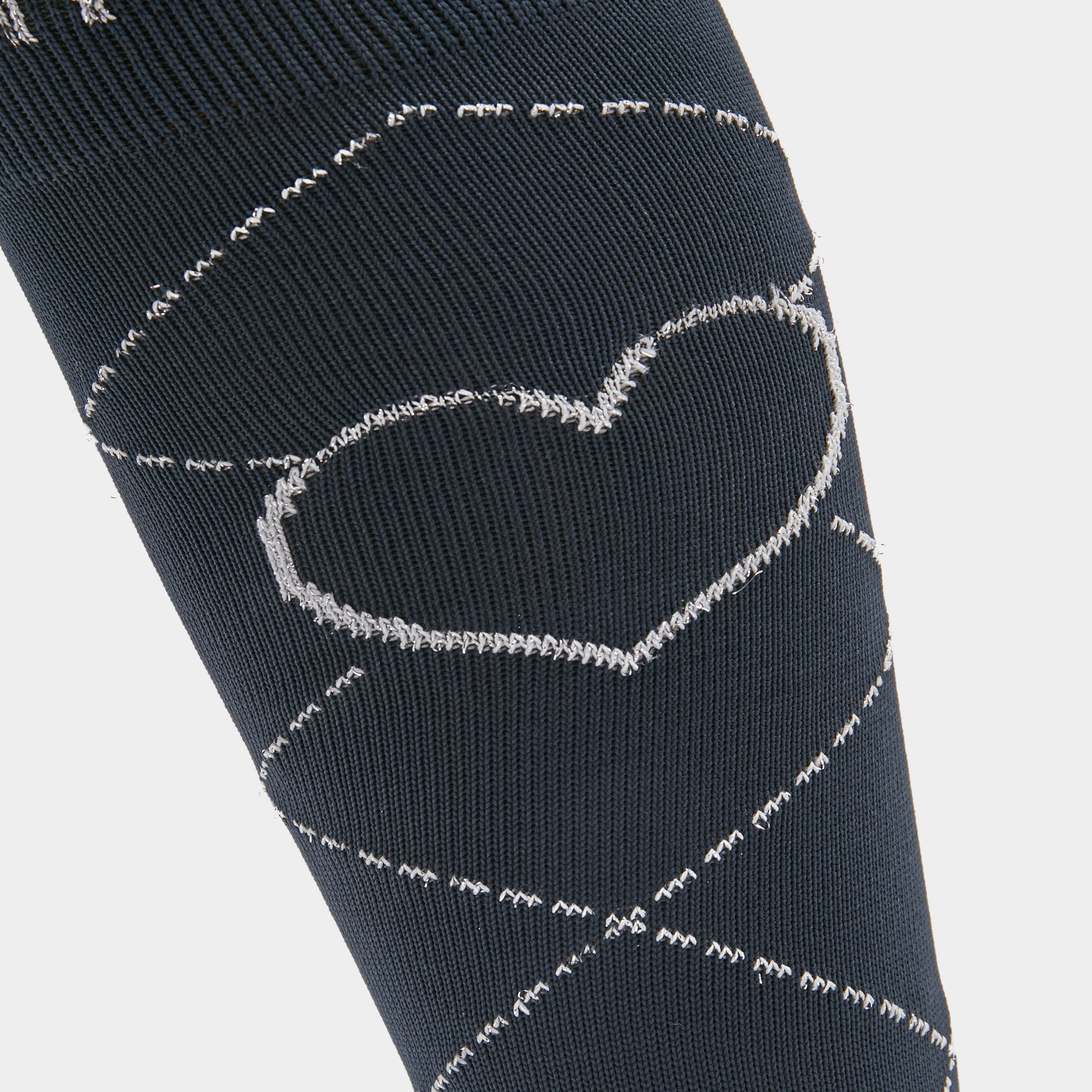 Heart Long Socks Navy - Image 4