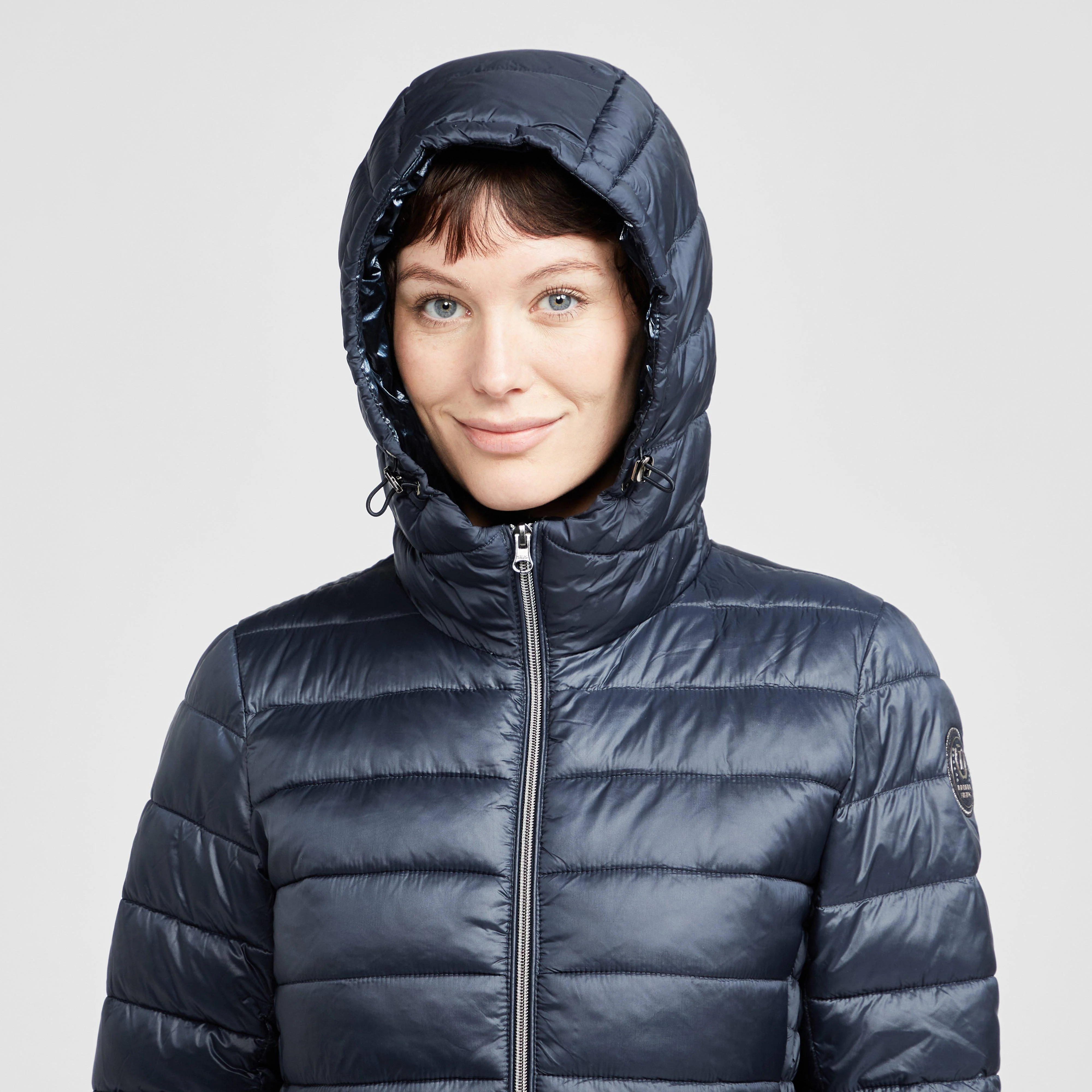 Womens City Stars Long Jacket Navy - Image 5