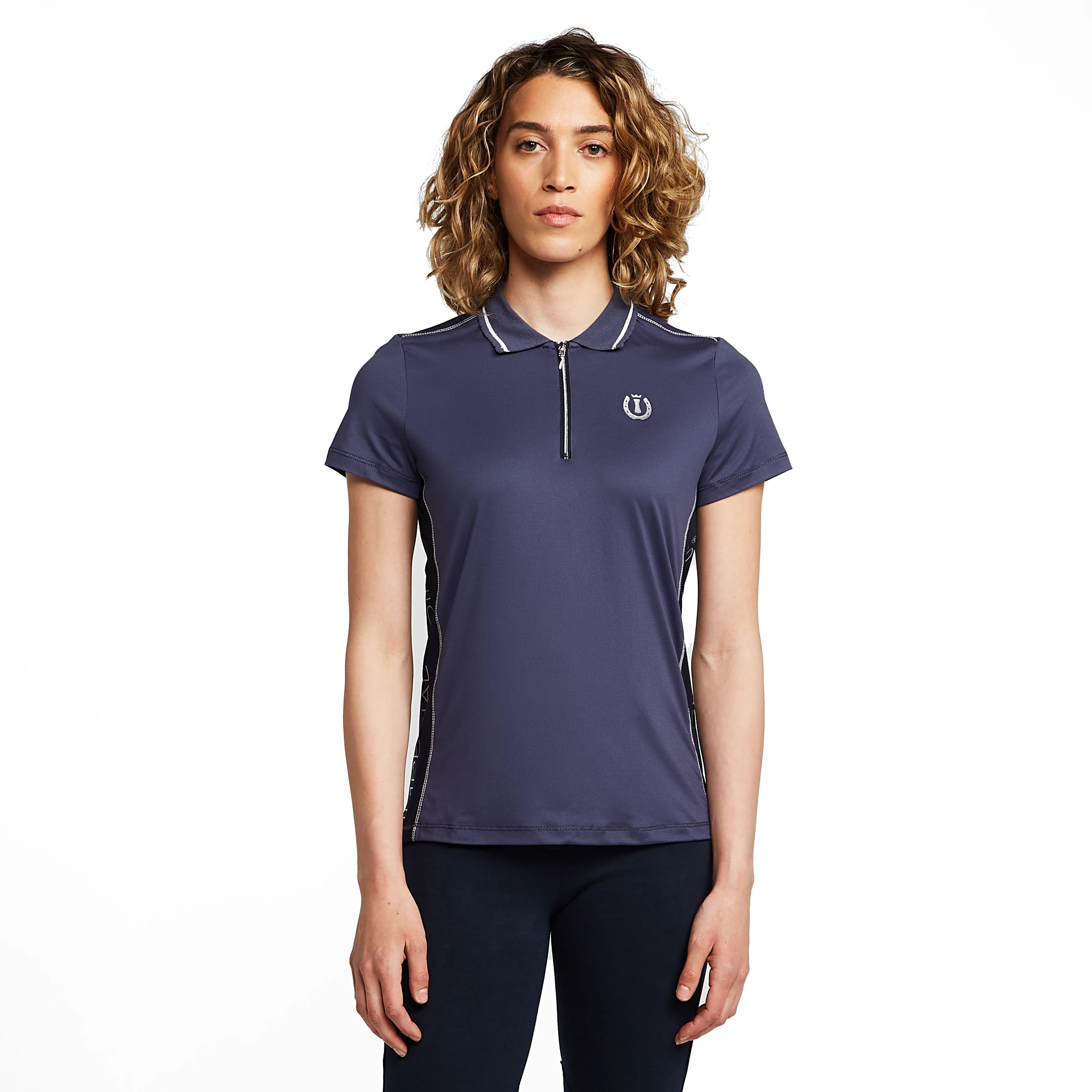 Womens Ruby Polo Shirt Navy - Image 7