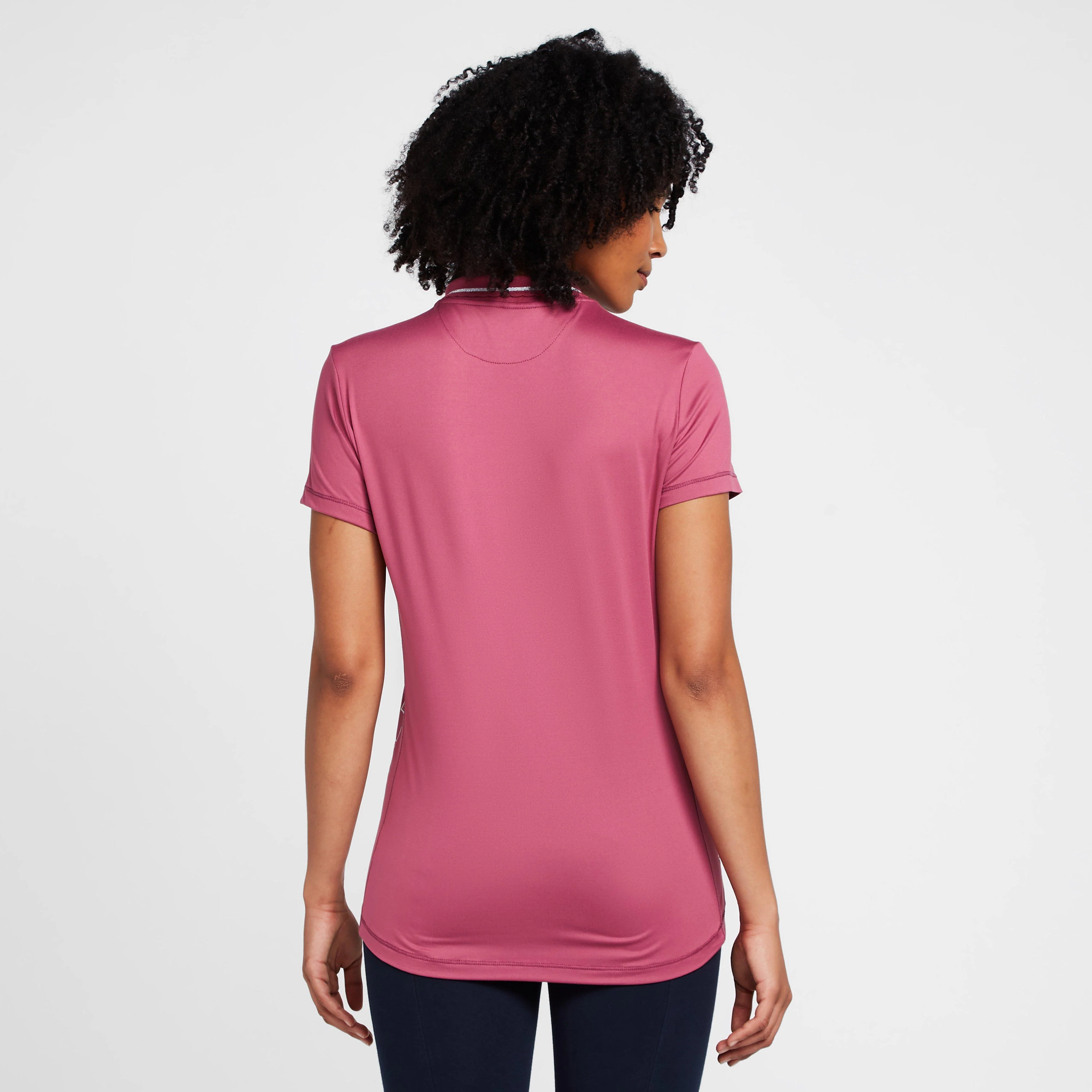 Womens Ruby Polo Shirt Violet Rose - Image 2