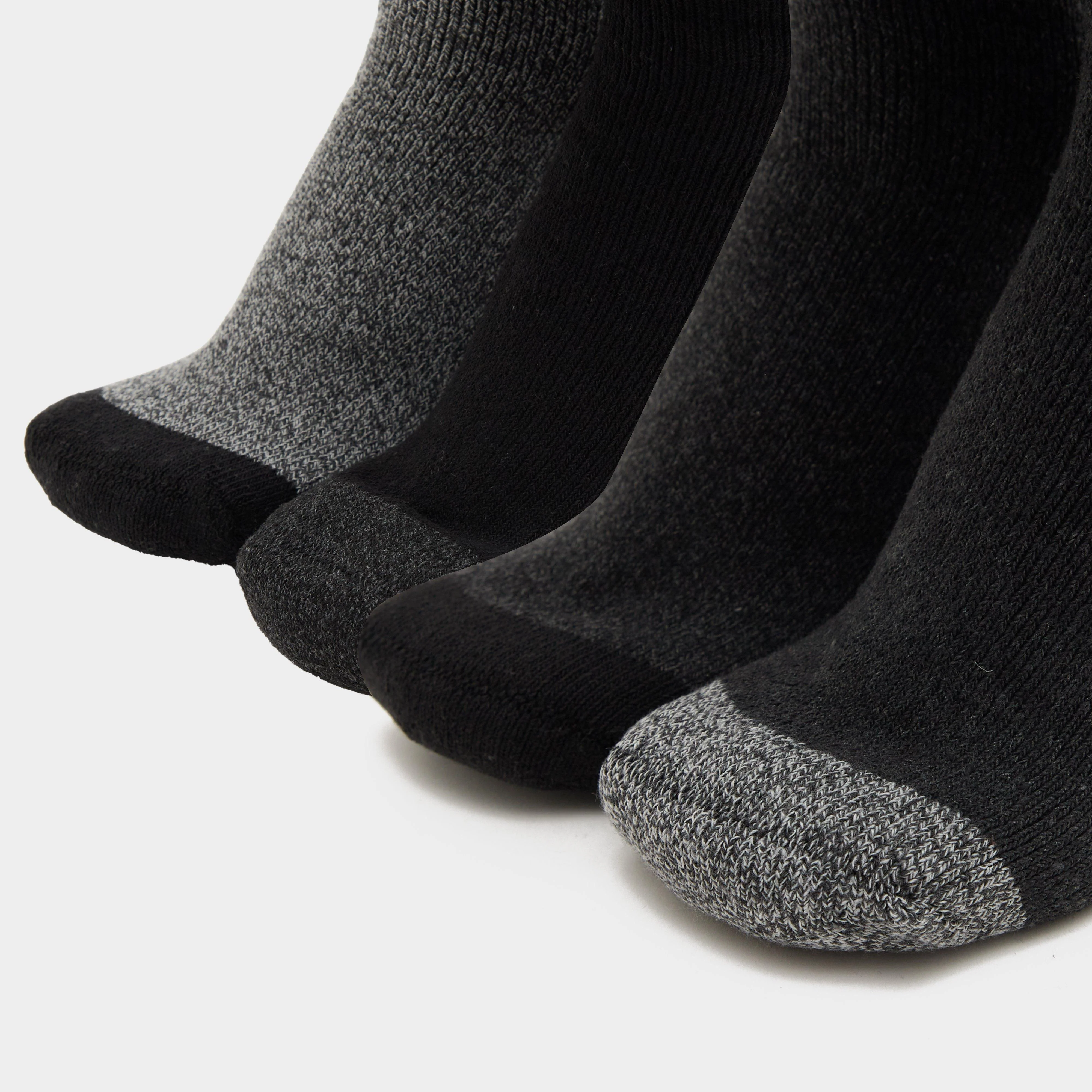Mens Performance Boot Socks 4 Pack Black - Image 4