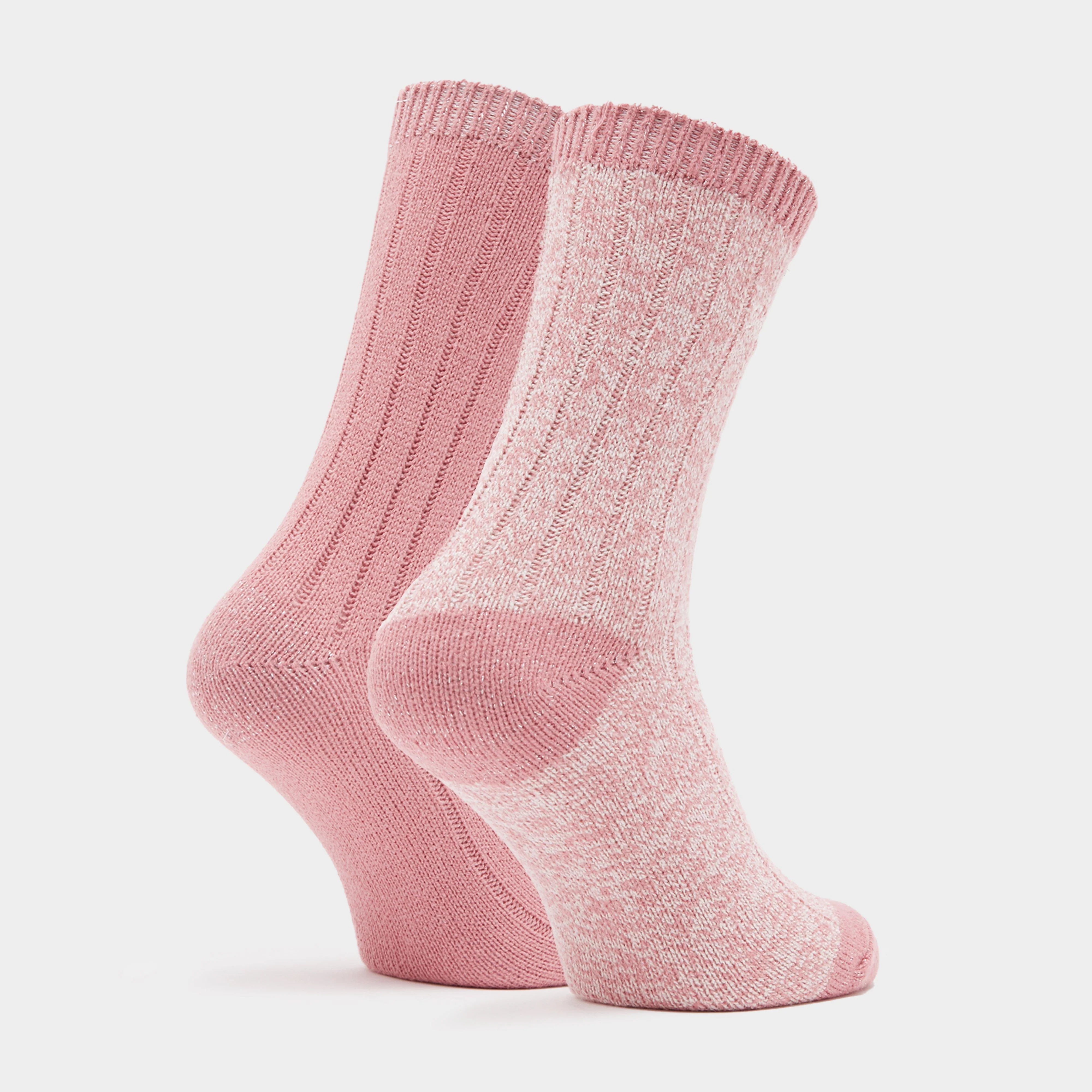 Womens Supersoft Boot Socks 2 Pack Rose - Image 3