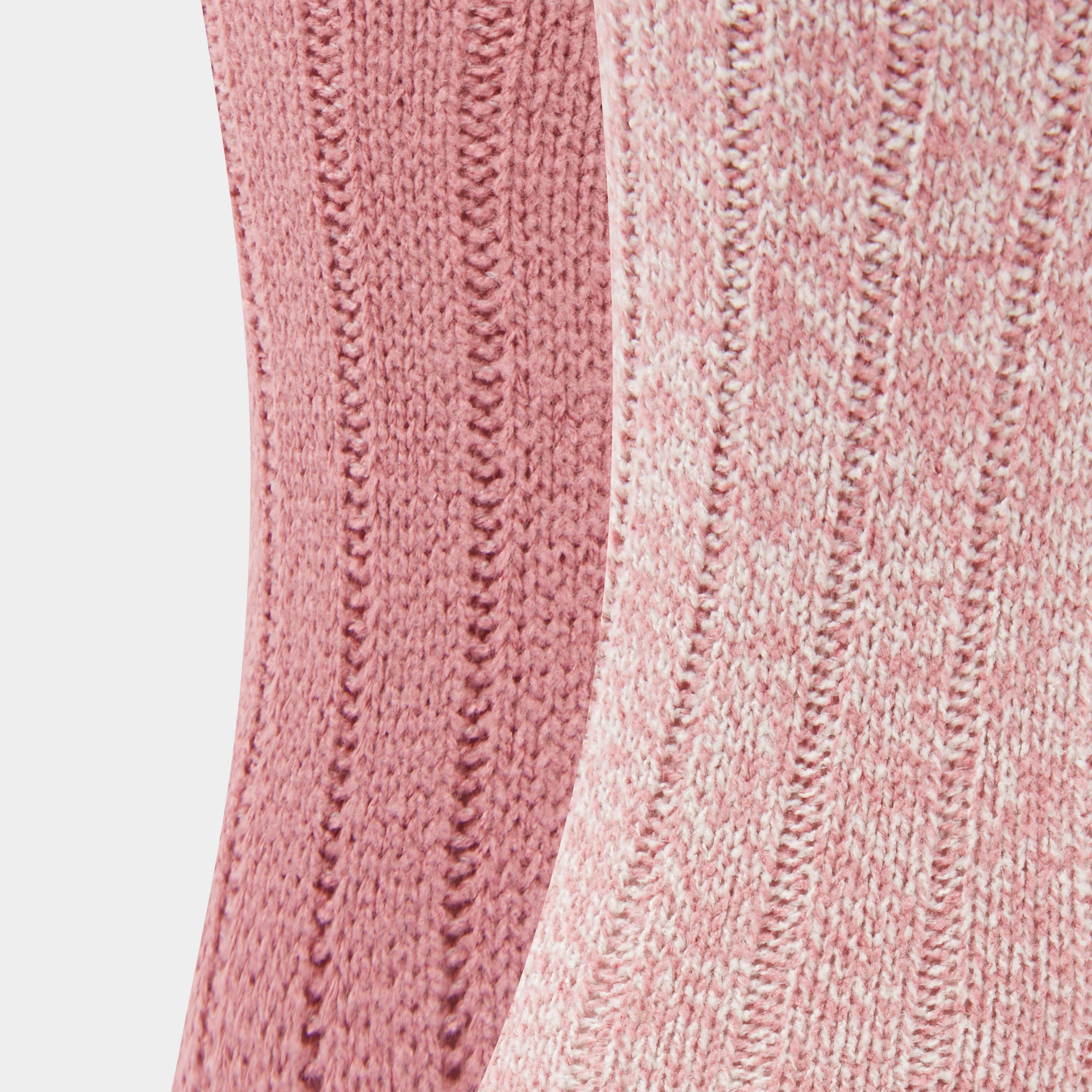 Womens Supersoft Boot Socks 2 Pack Rose - Image 4