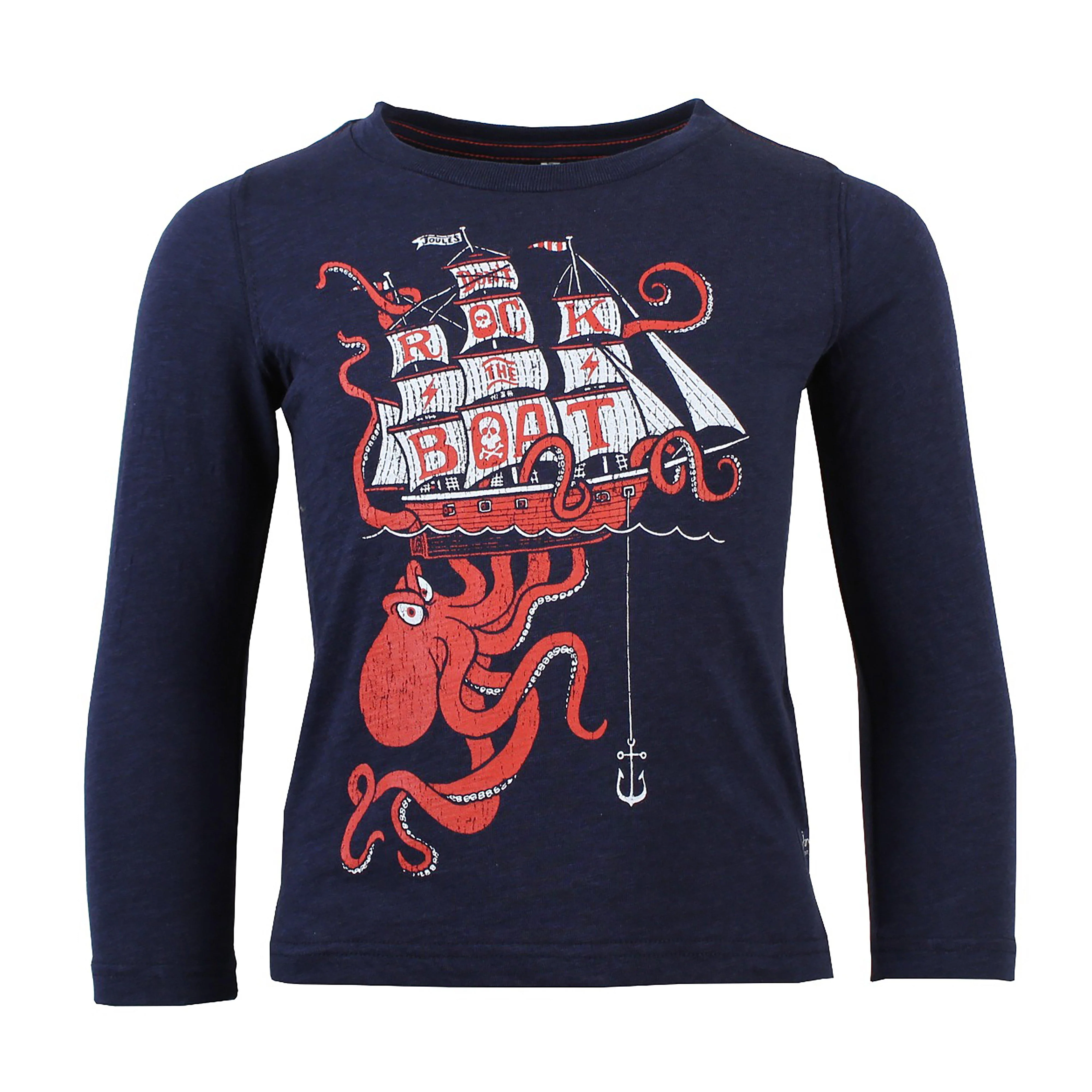 Boys Action Long Sleeve T-Shirt Navy Octopus - Image 4