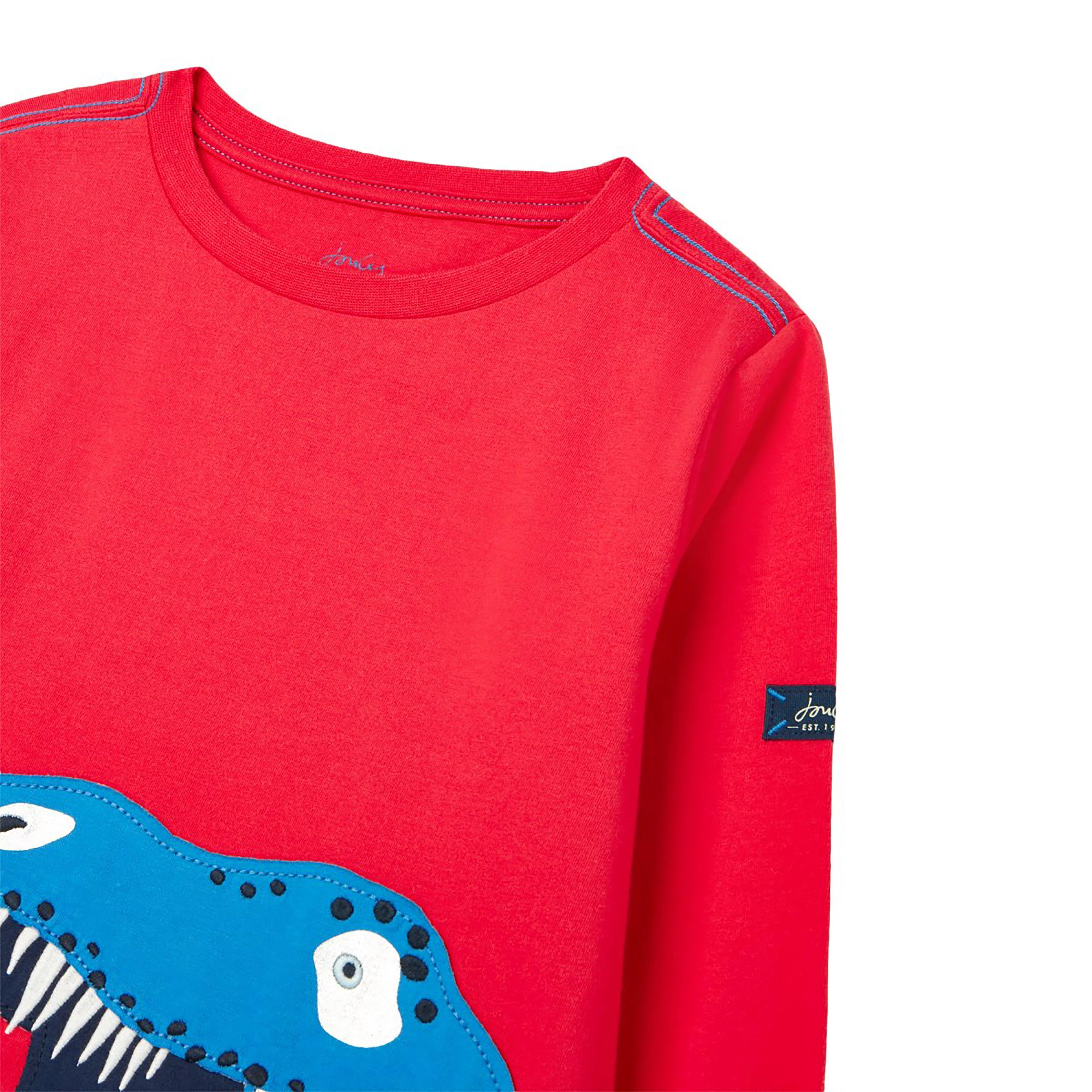 Childs Jack Long Sleeve Top Red Dino - Image 3