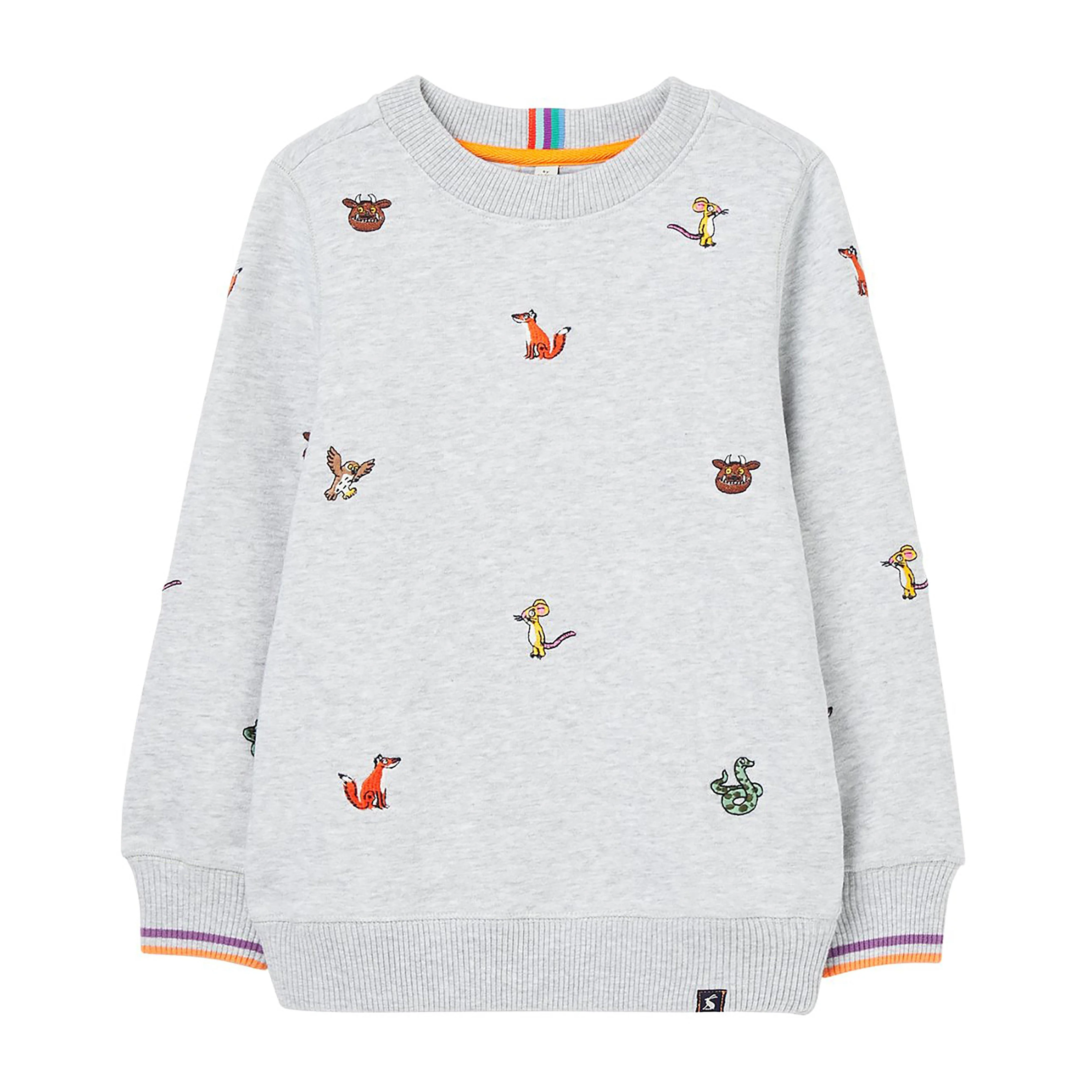 Childs Jonti Sweatshirt Grey Gruffalo Icons - Image 7