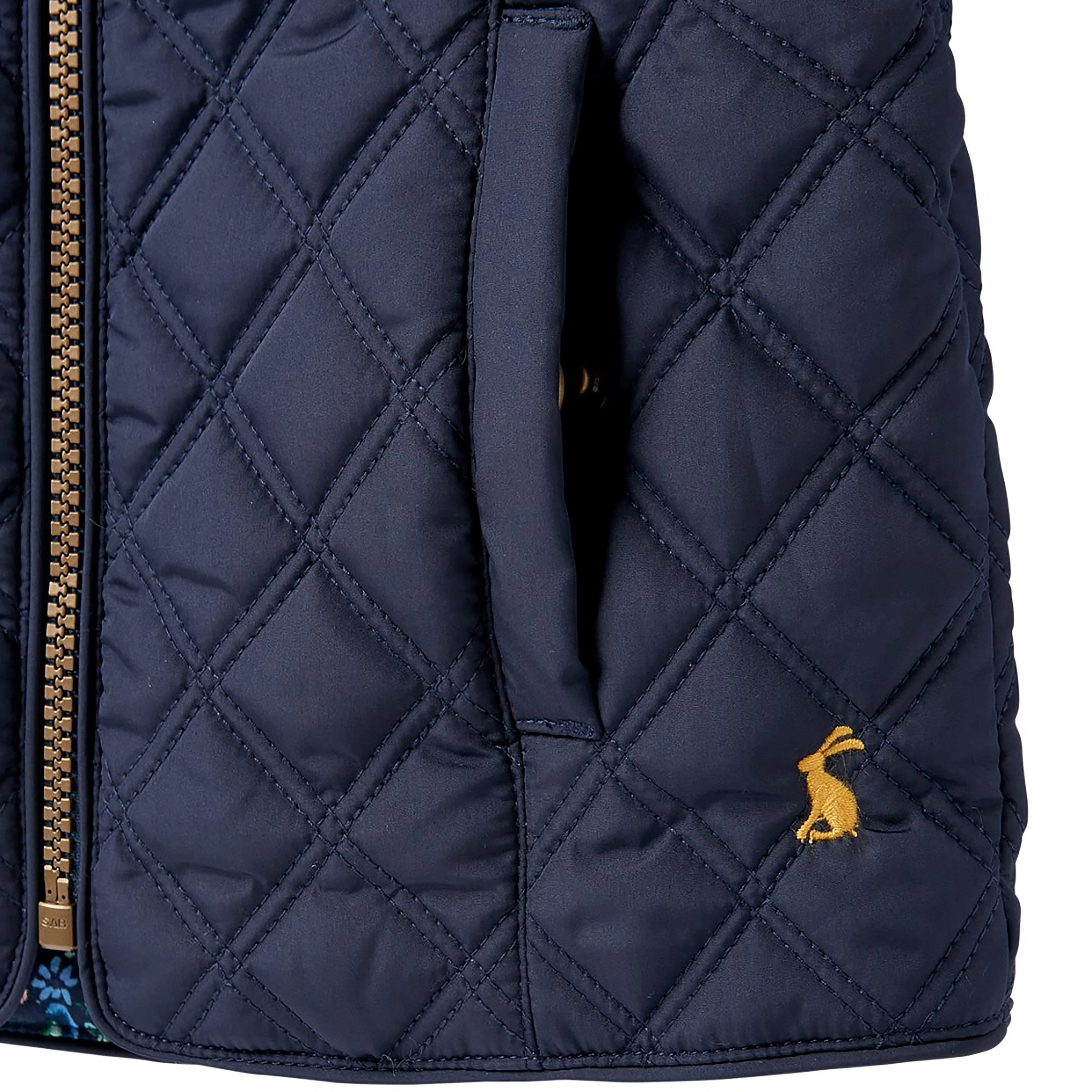 Childs Minx Quilted Gilet French Navy - Image 6
