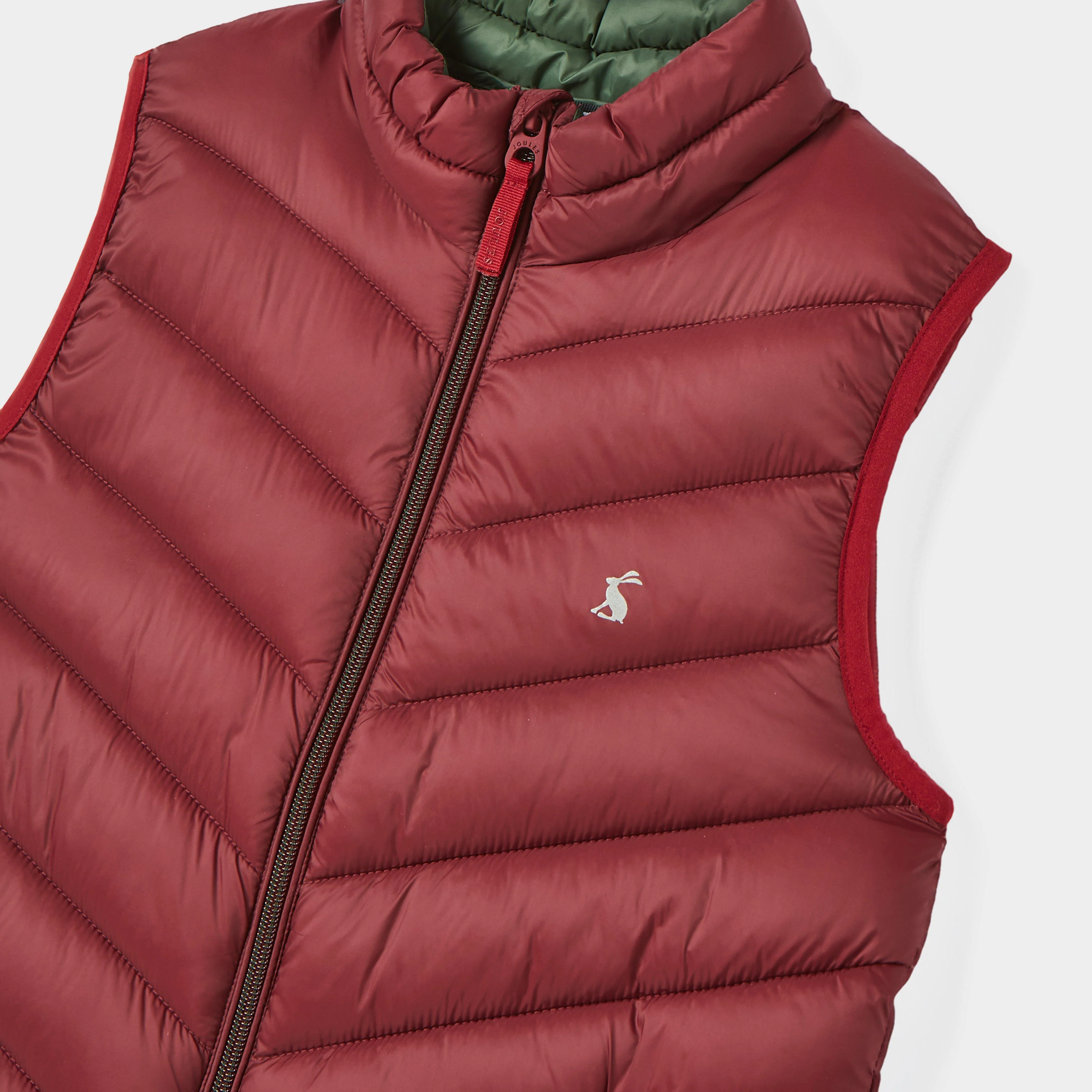 Crofton Showerproof Quilted Gilet Berry Red - Image 3