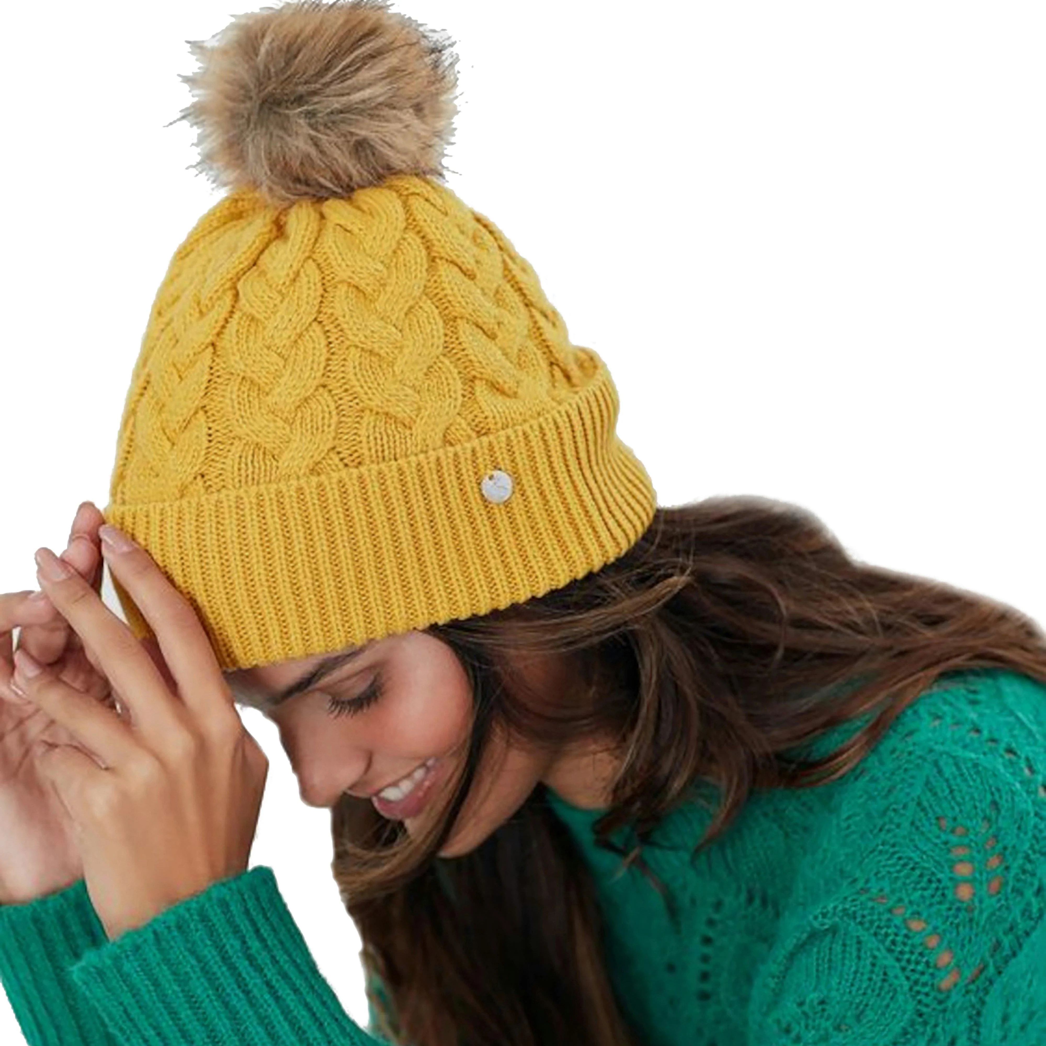 Elena Cable Hat Antique Gold - Image 3