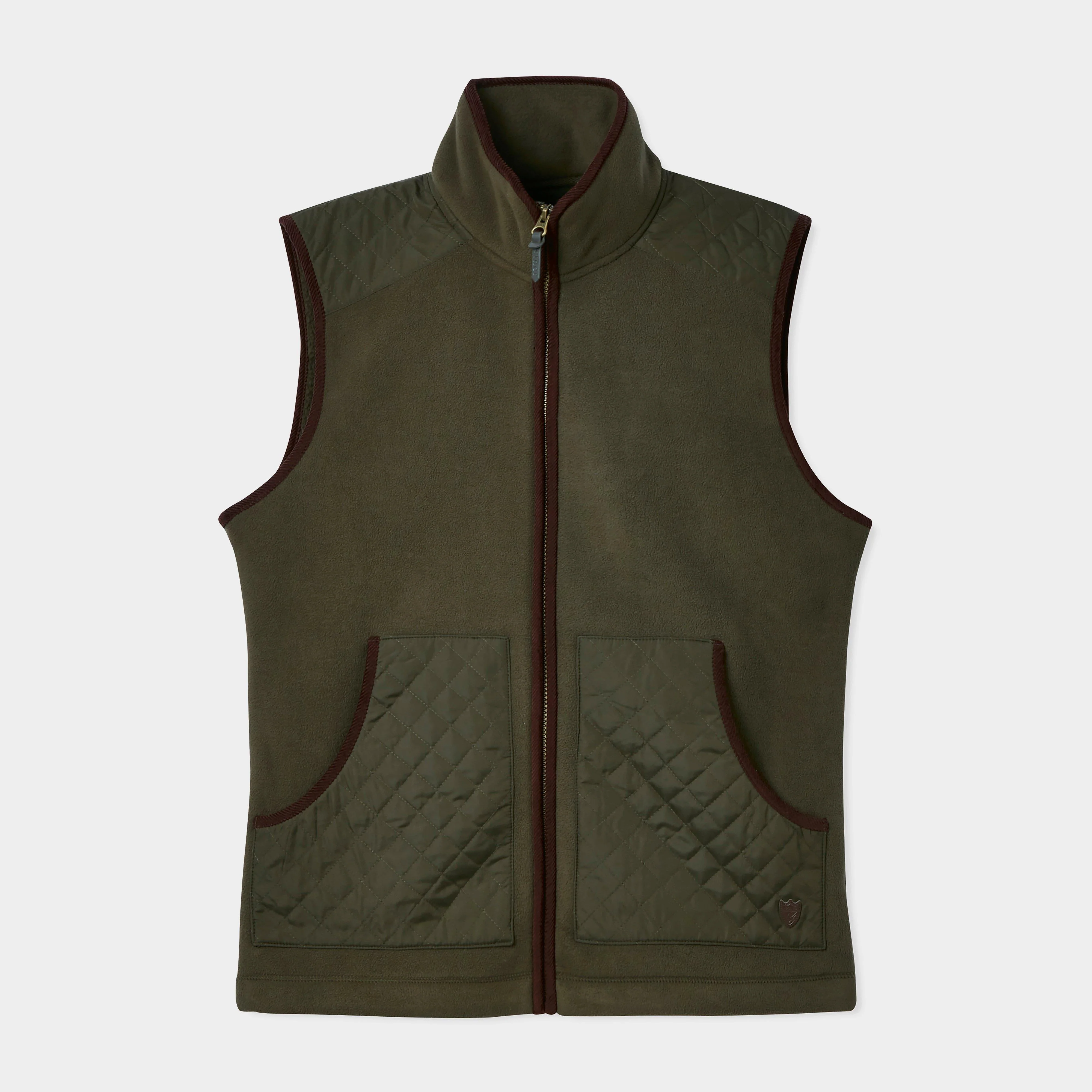 Greenfield Full Zip Fleece Gilet Green - Image 6