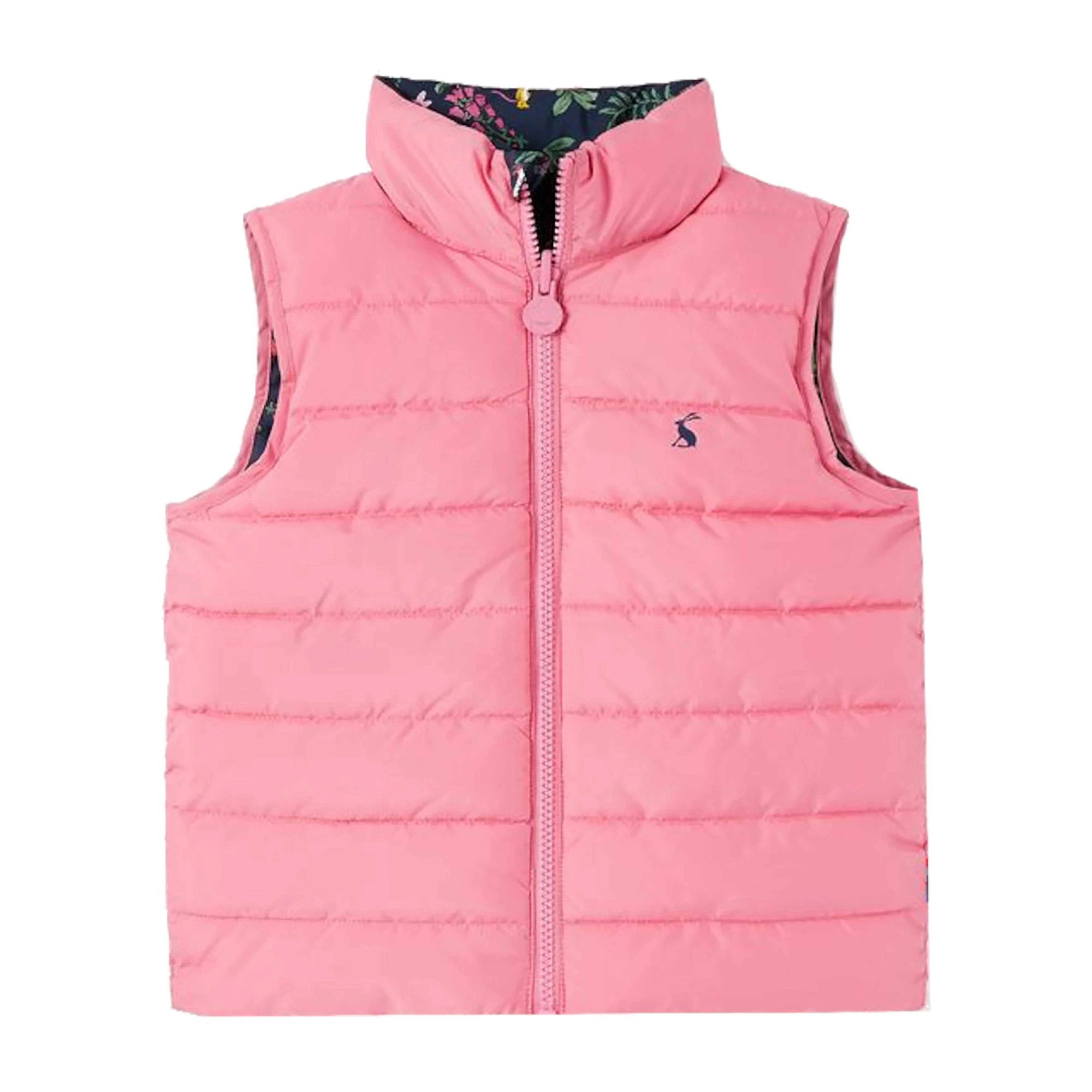 Gruffalo Flip It Reversable Gilet Gruffalo Blue Floral - Image 3
