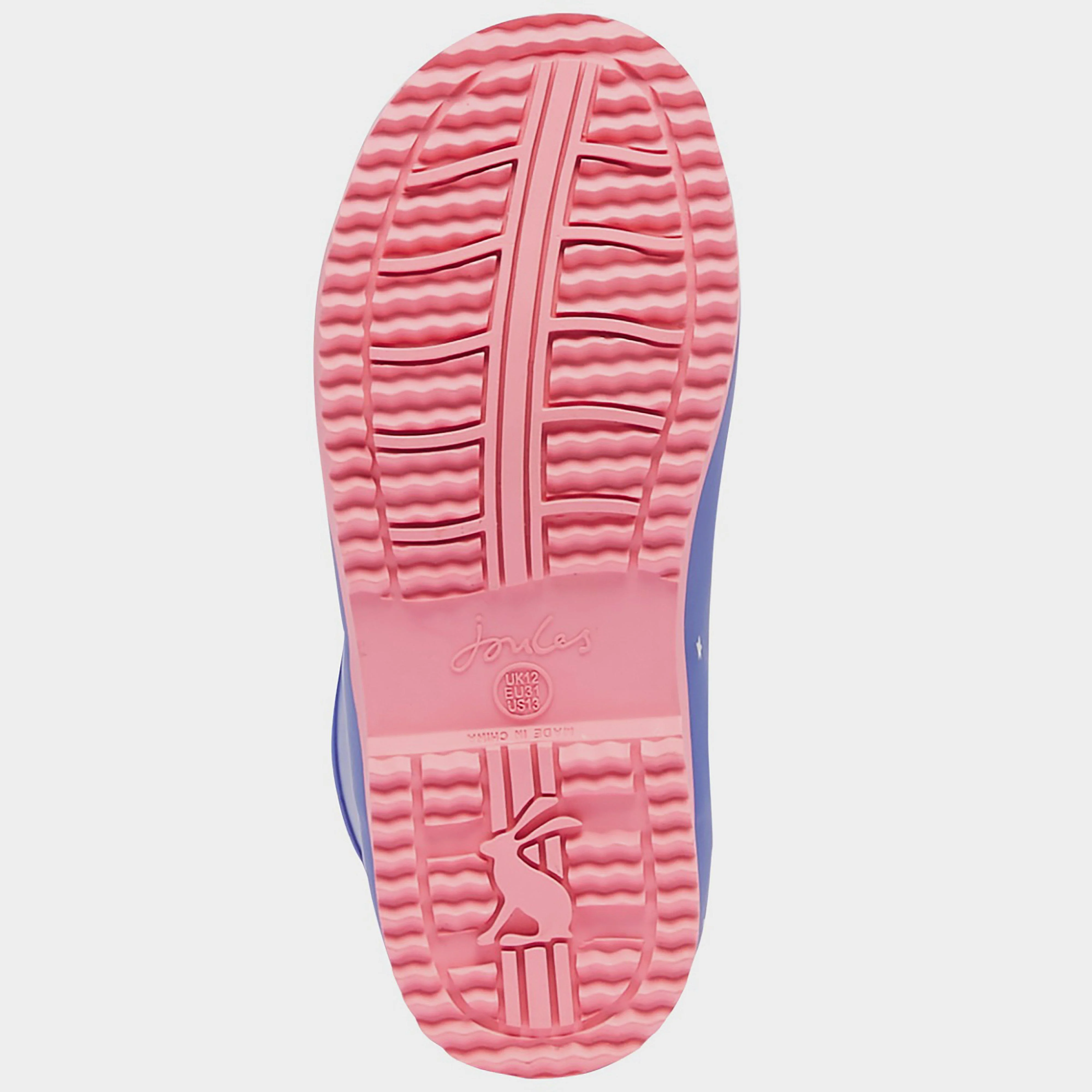 Junior Roll Up Wellies Blue Clouds - Image 8