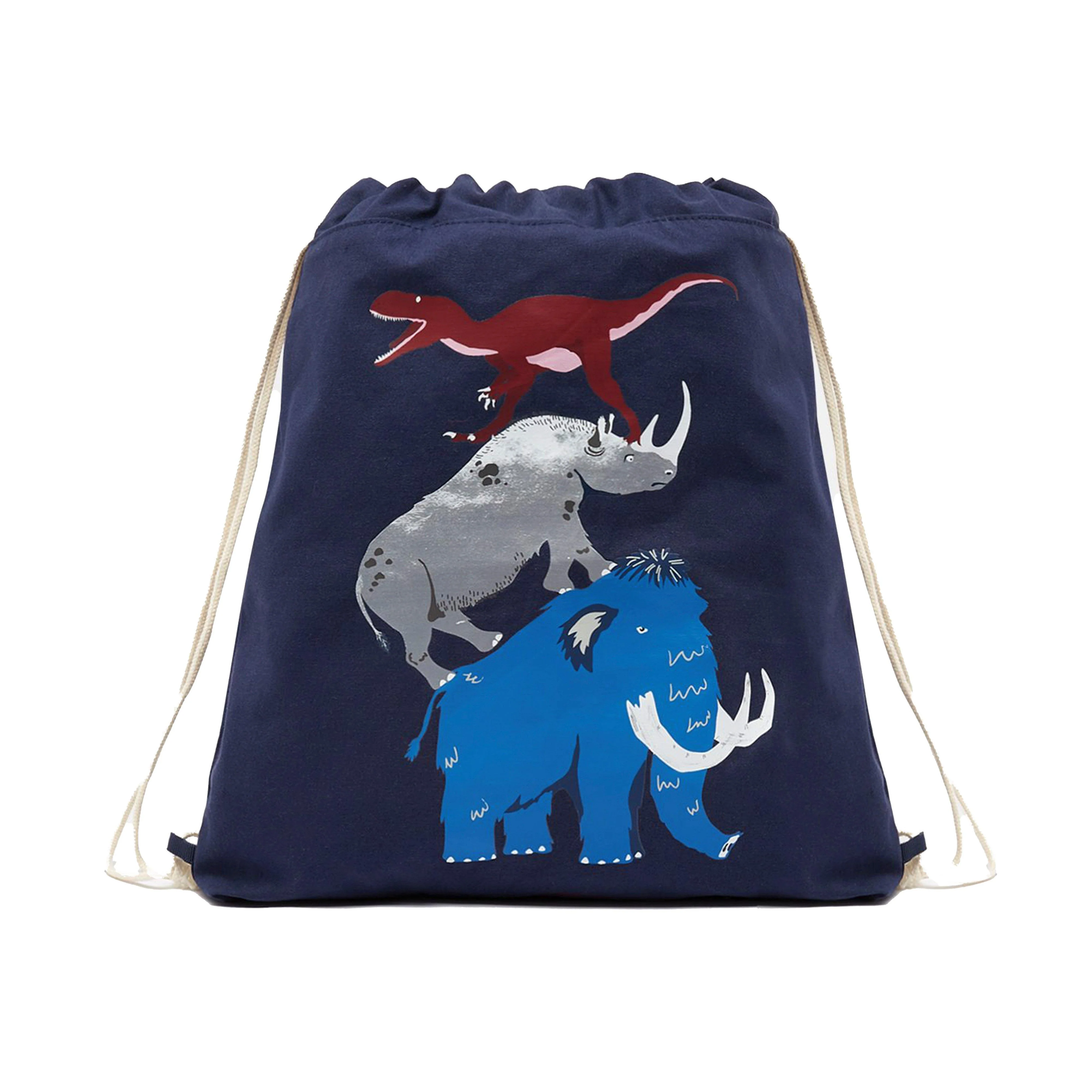 Kids Active Drawstring Bag Navy Beasts - Image 5