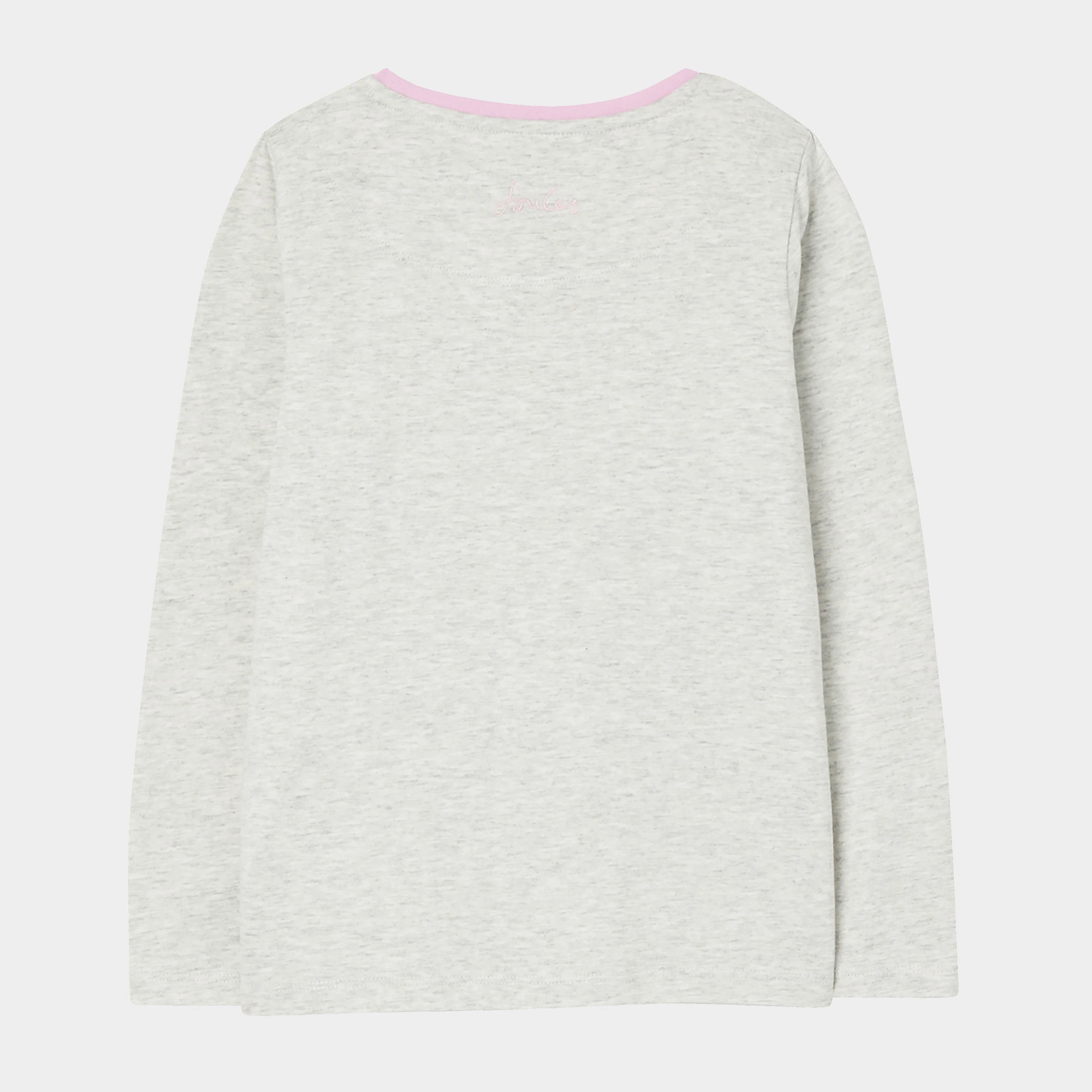 Kids Bessie Long Sleeve Screenprint T-Shirt Grey Animals - Image 2