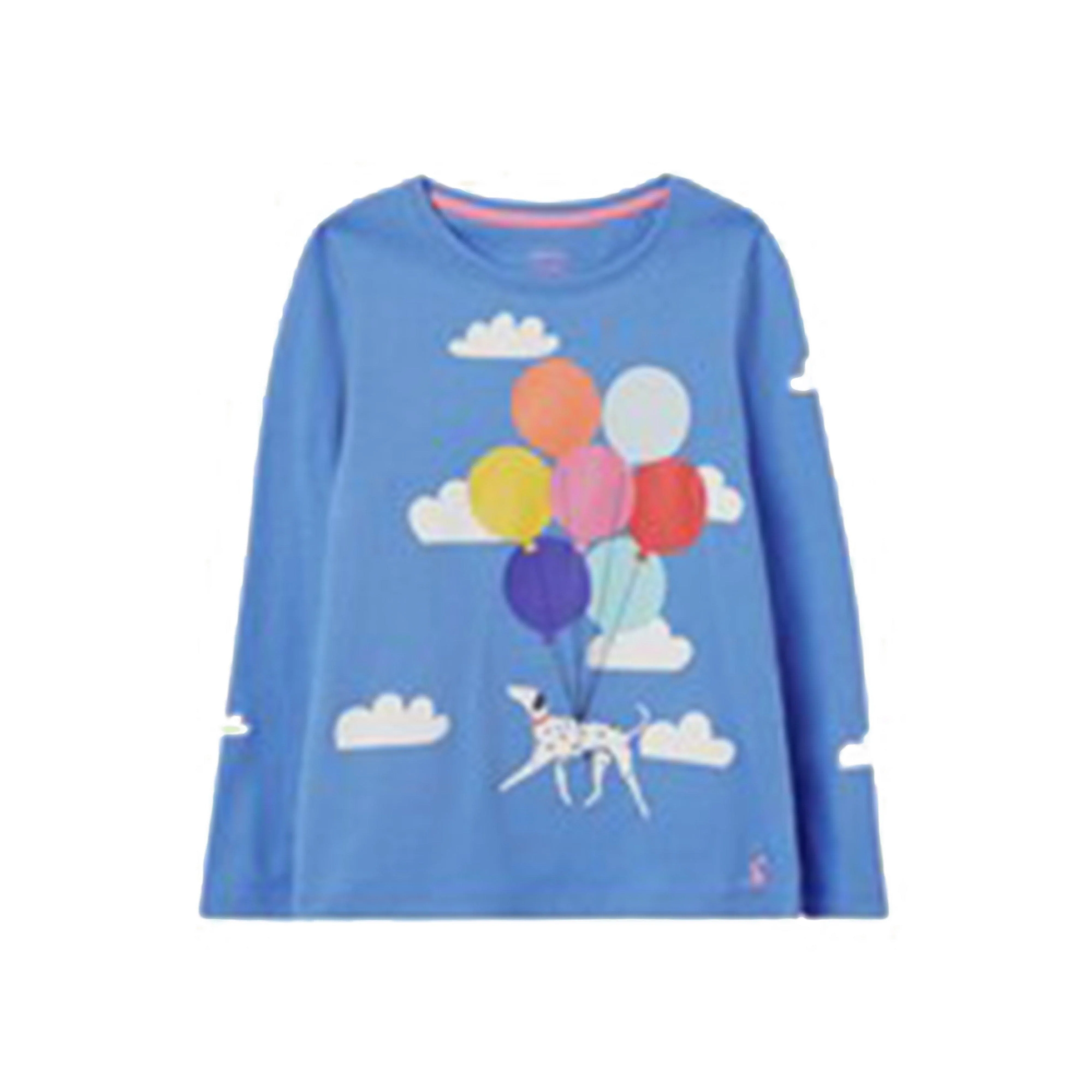Kids Bessie Long Sleeved T-Shirt Blue Dalmation