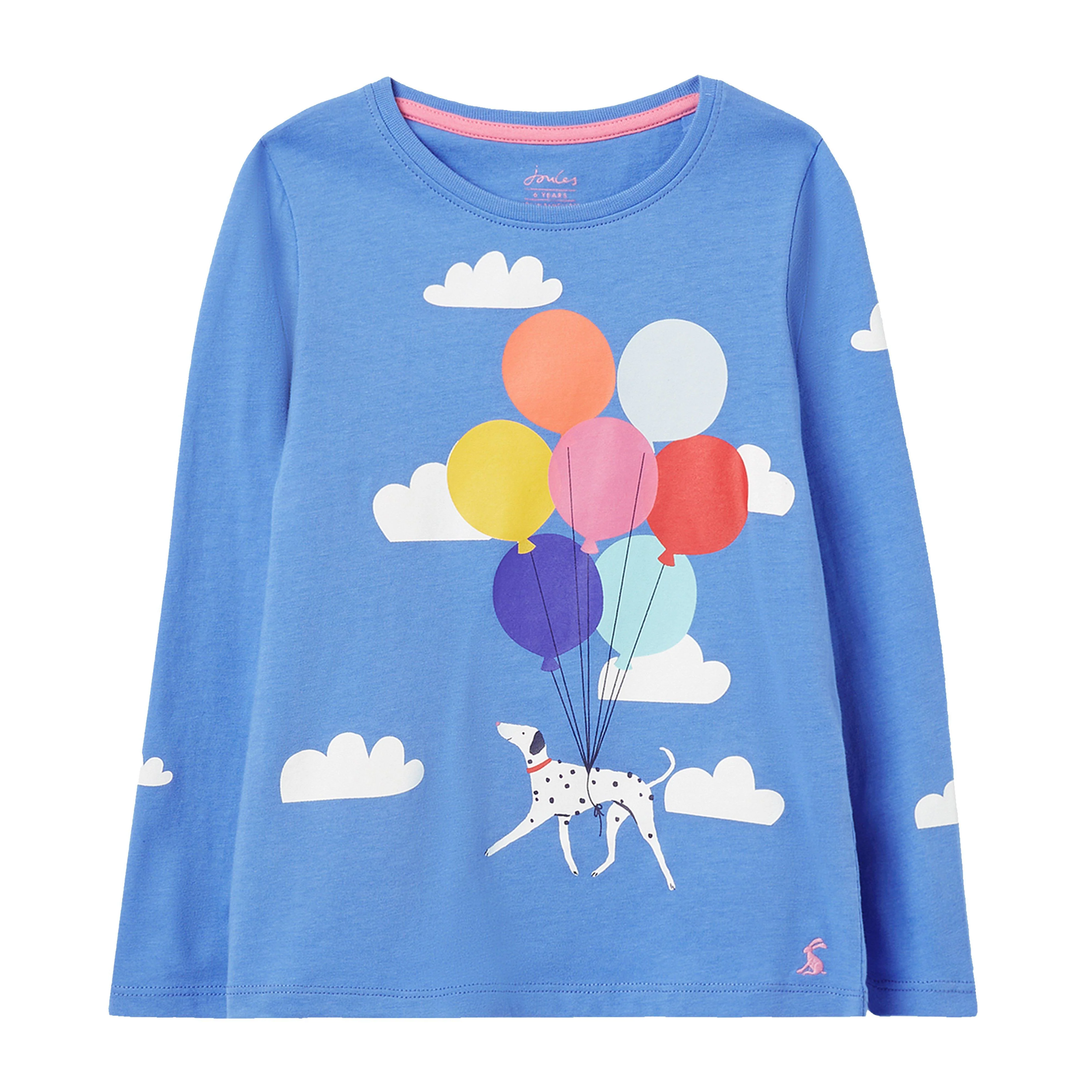 Kids Bessie Long Sleeved T-Shirt Blue Dalmation - Image 5
