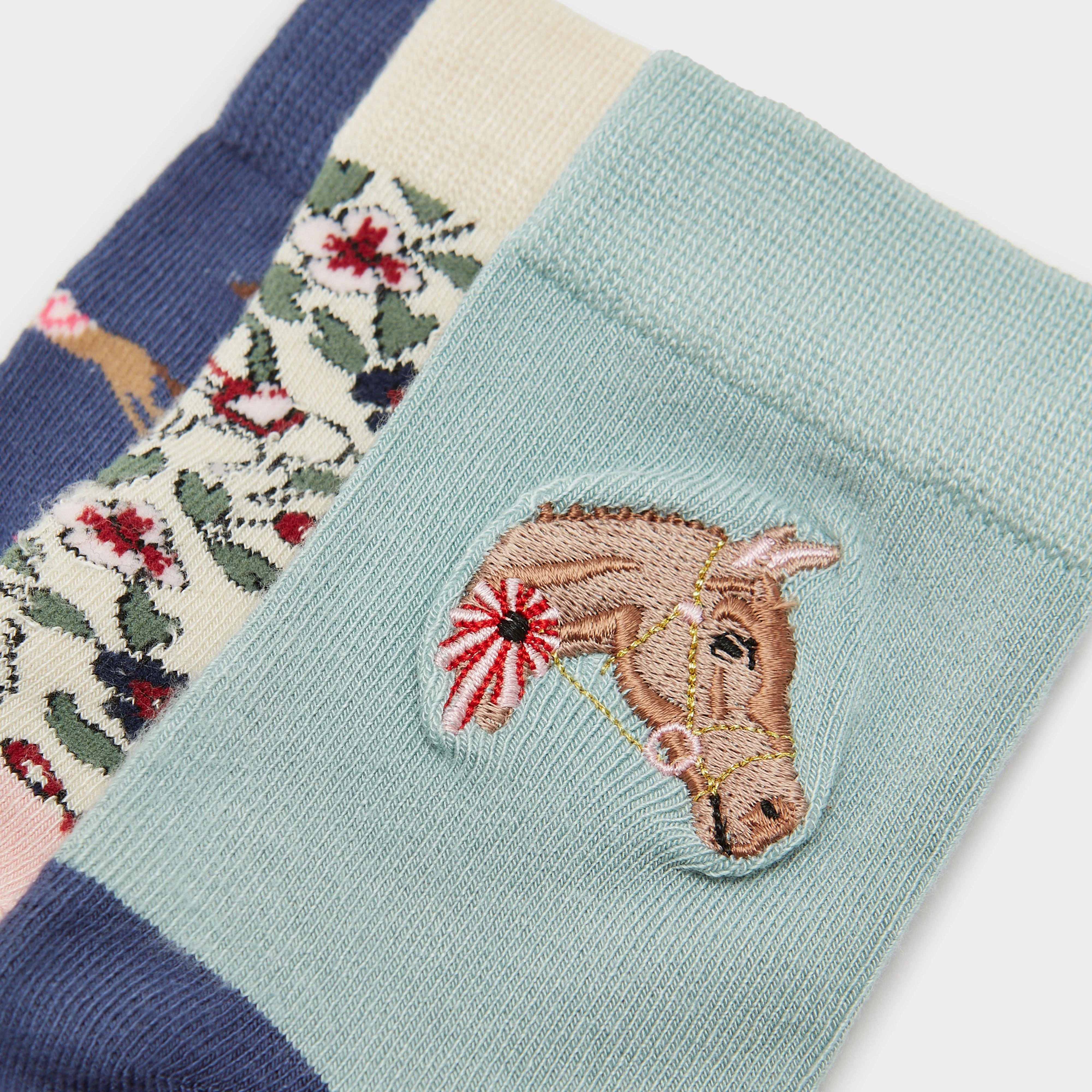 Kids Neat Feet 3 Pack Socks Blue - Image 2