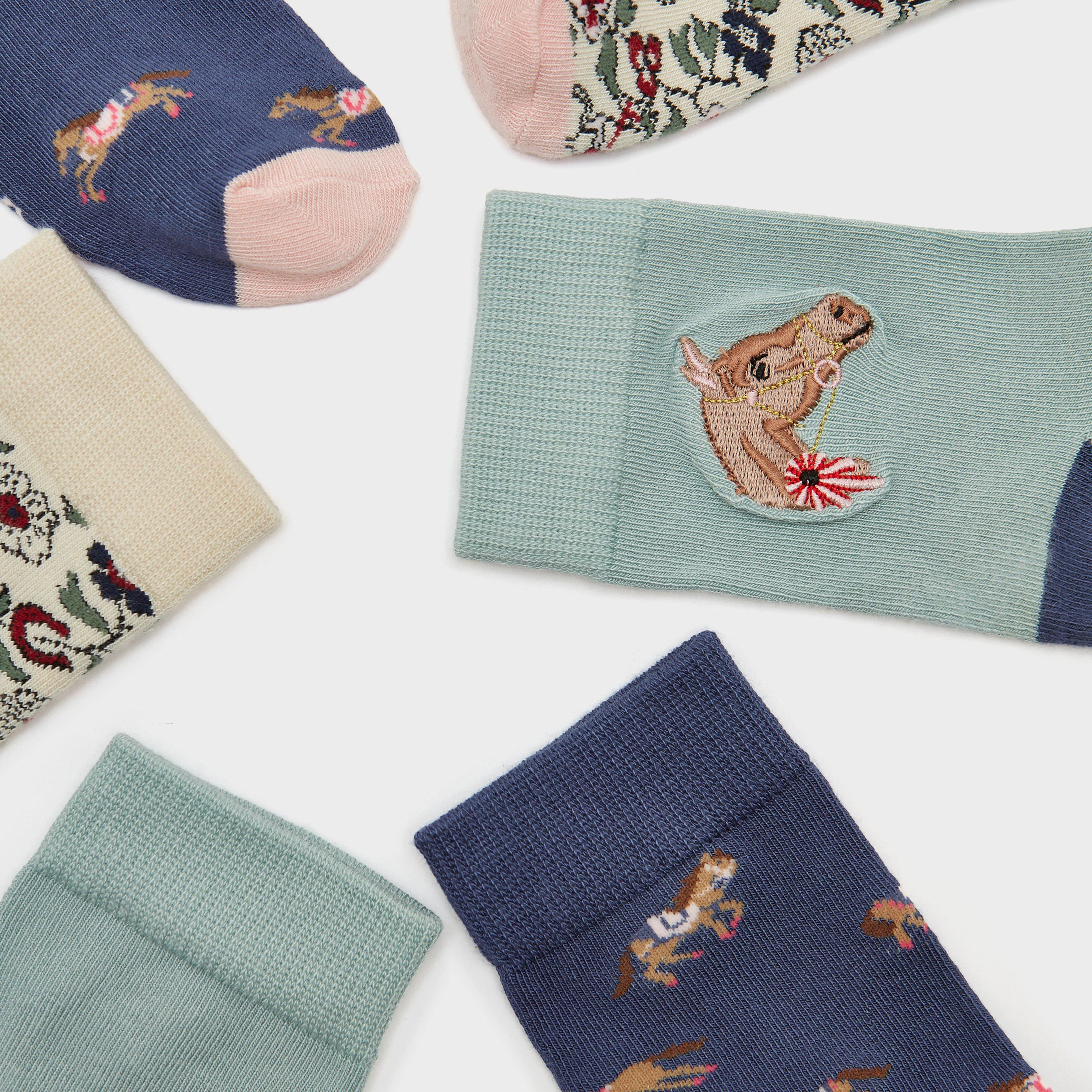 Kids Neat Feet 3 Pack Socks Blue - Image 3